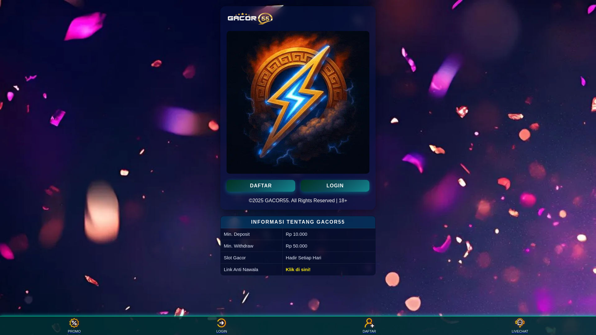 website screenshot of https://orang-bunian.pages.dev/