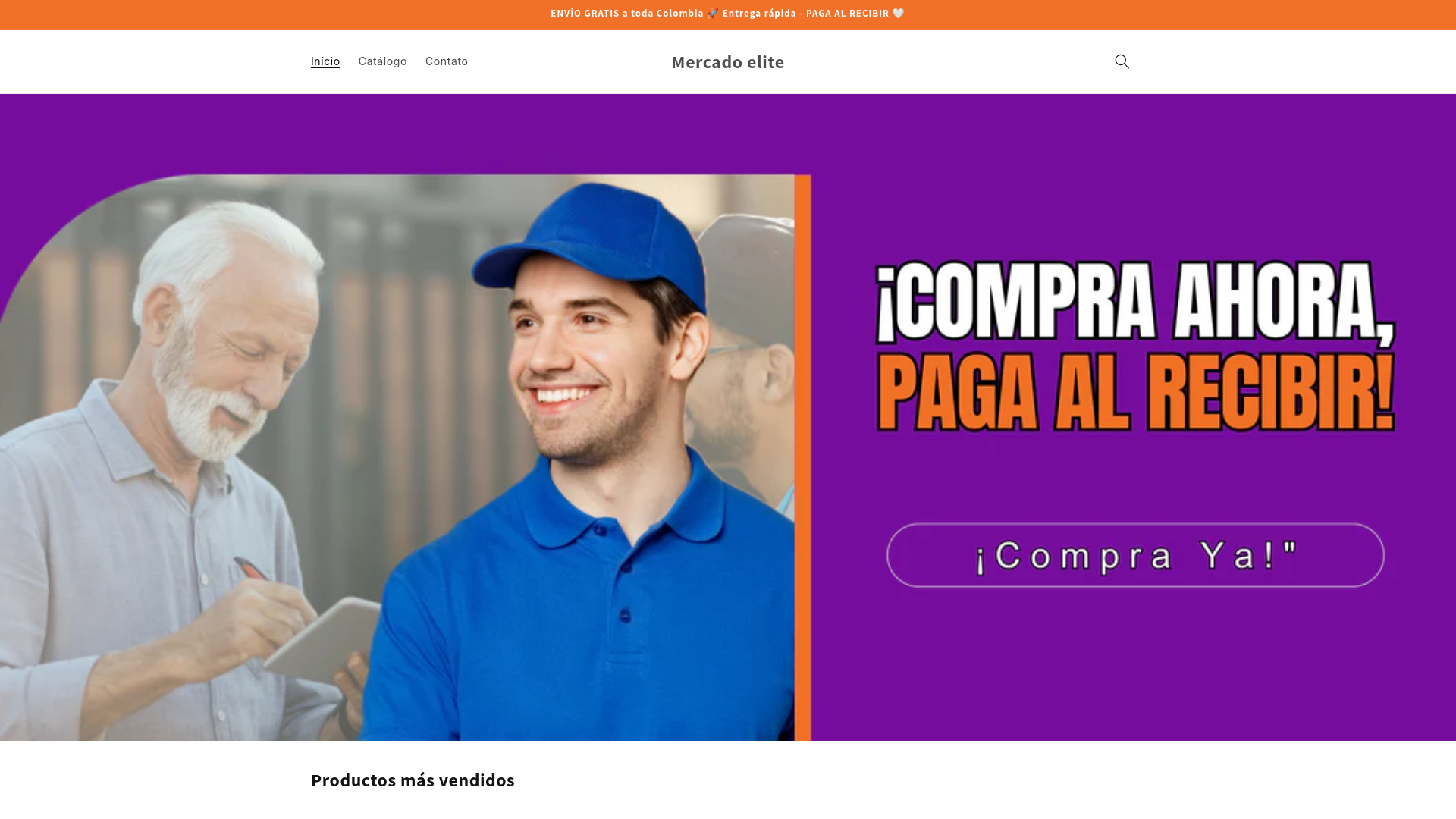 website screenshot of https://tendaclickmaster.online/