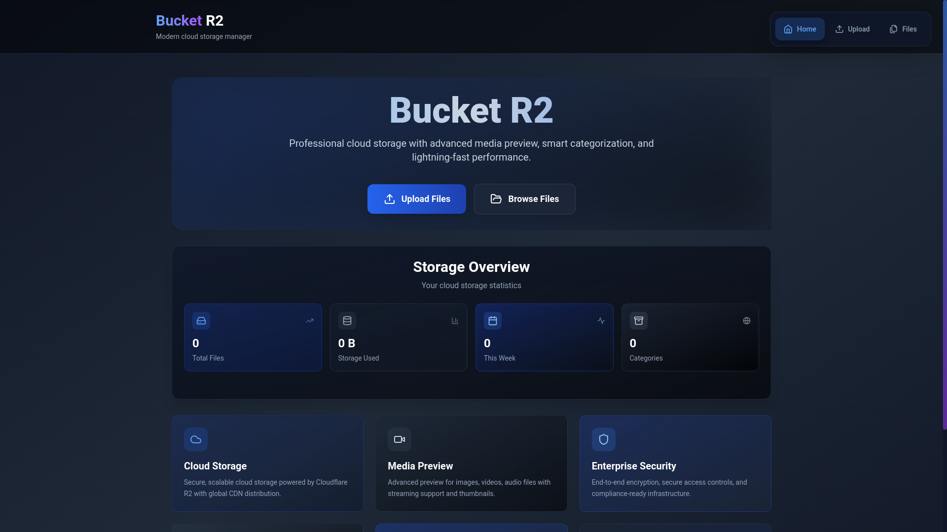 website screenshot of https://bucketr2cdn.pages.dev/