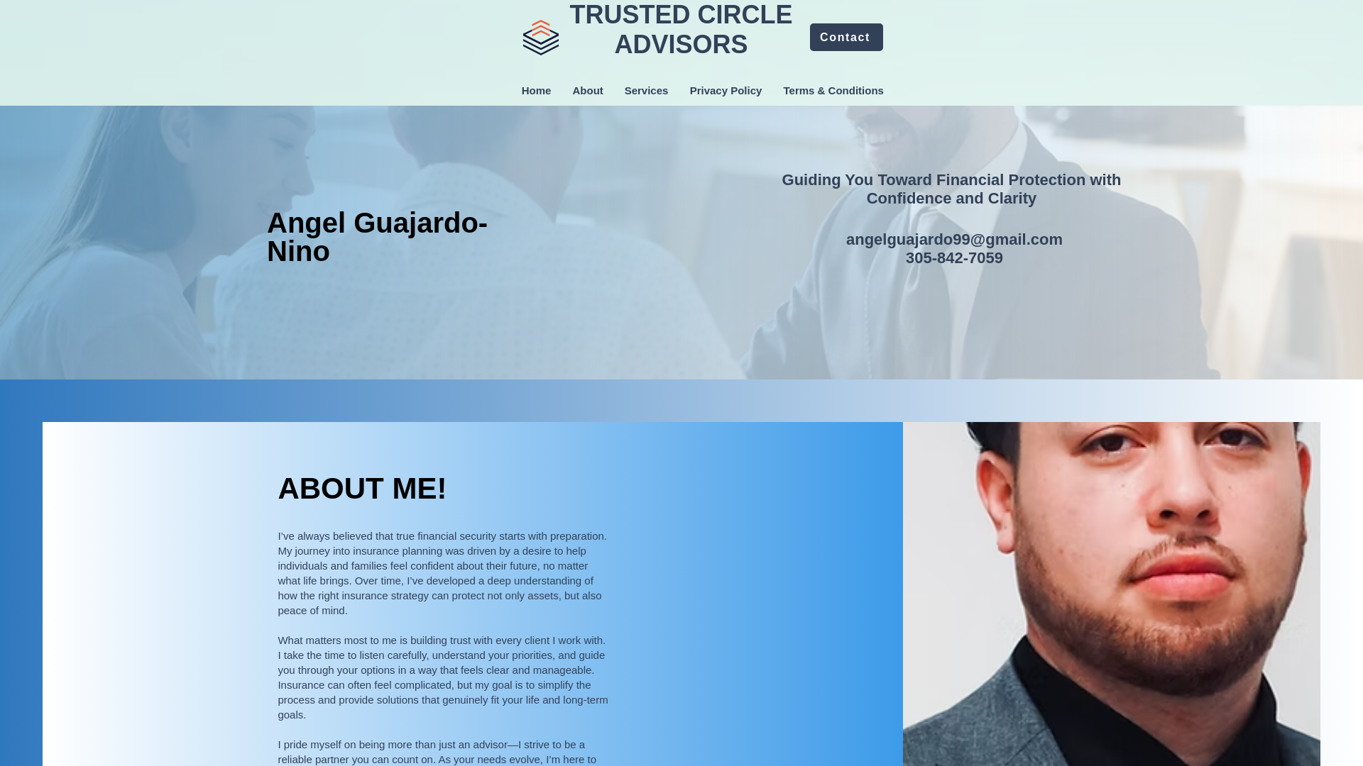 website screenshot of https://trustedcircleadvisors.net/