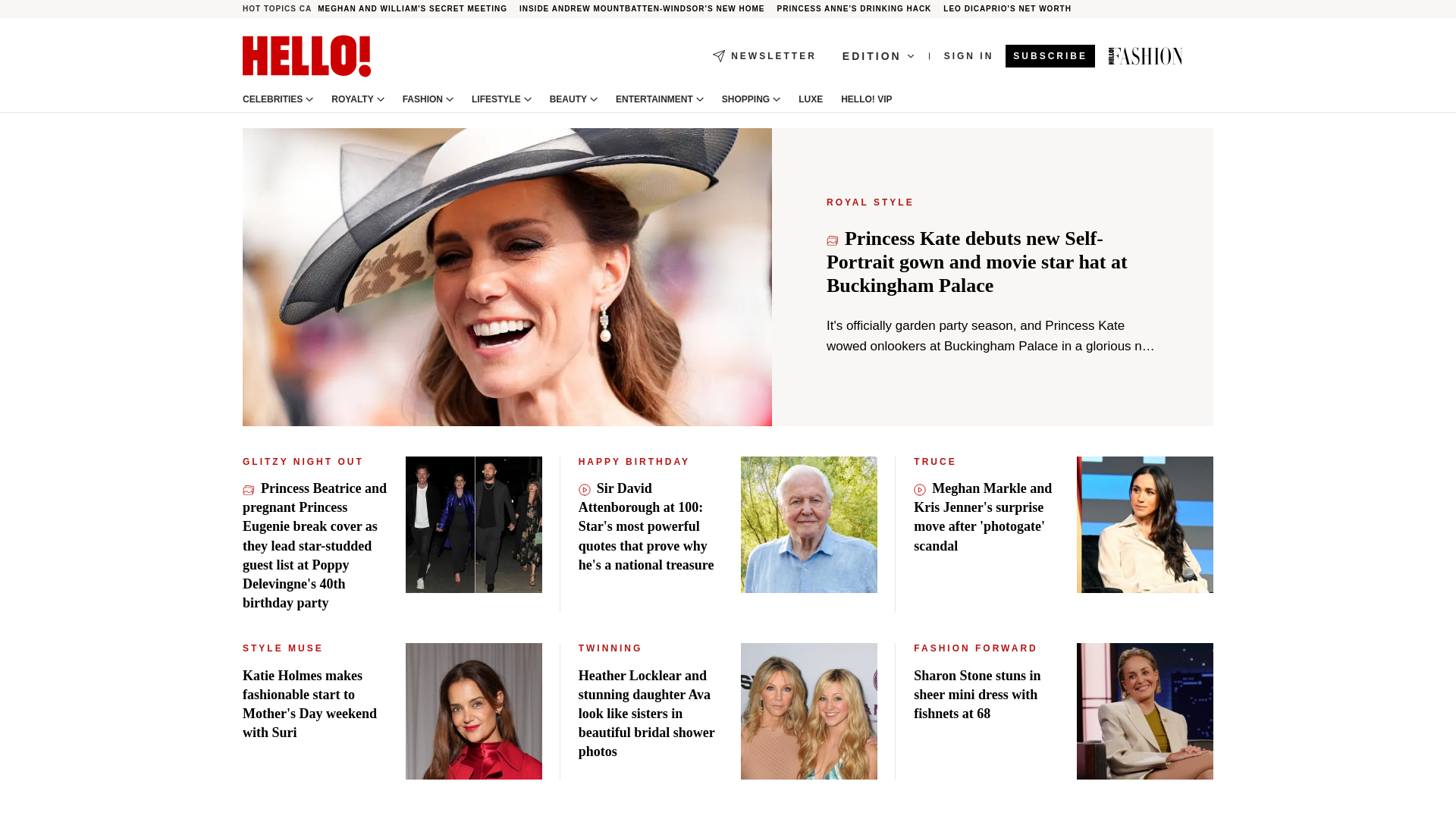 website screenshot of https://hellomagazine.ca