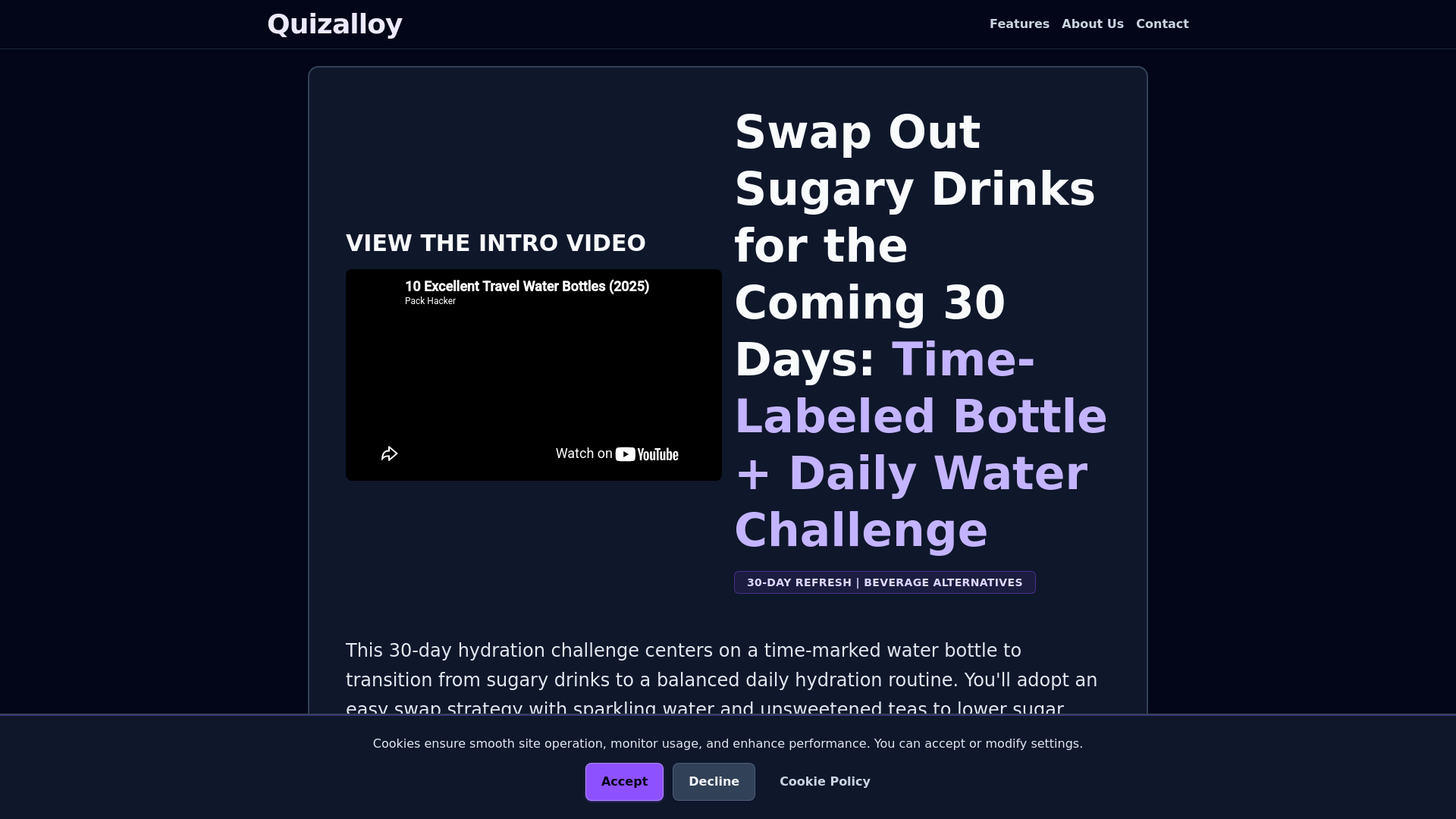 website screenshot of https://quizalloy.online/