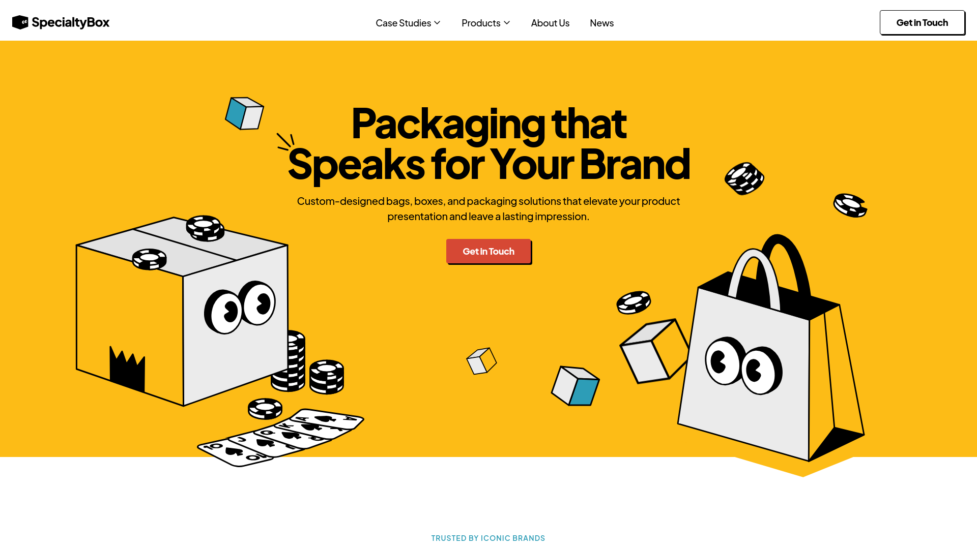 website screenshot of https://specialtyboxexperts.com