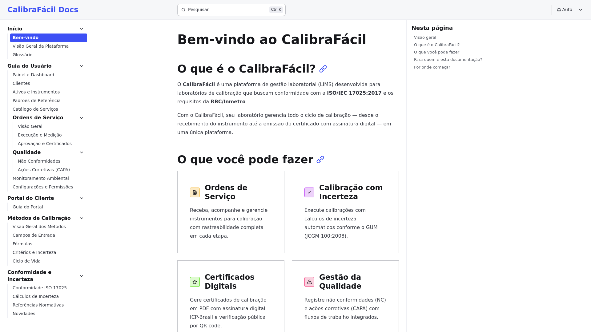 website screenshot of https://calibrafacil-d14.pages.dev/