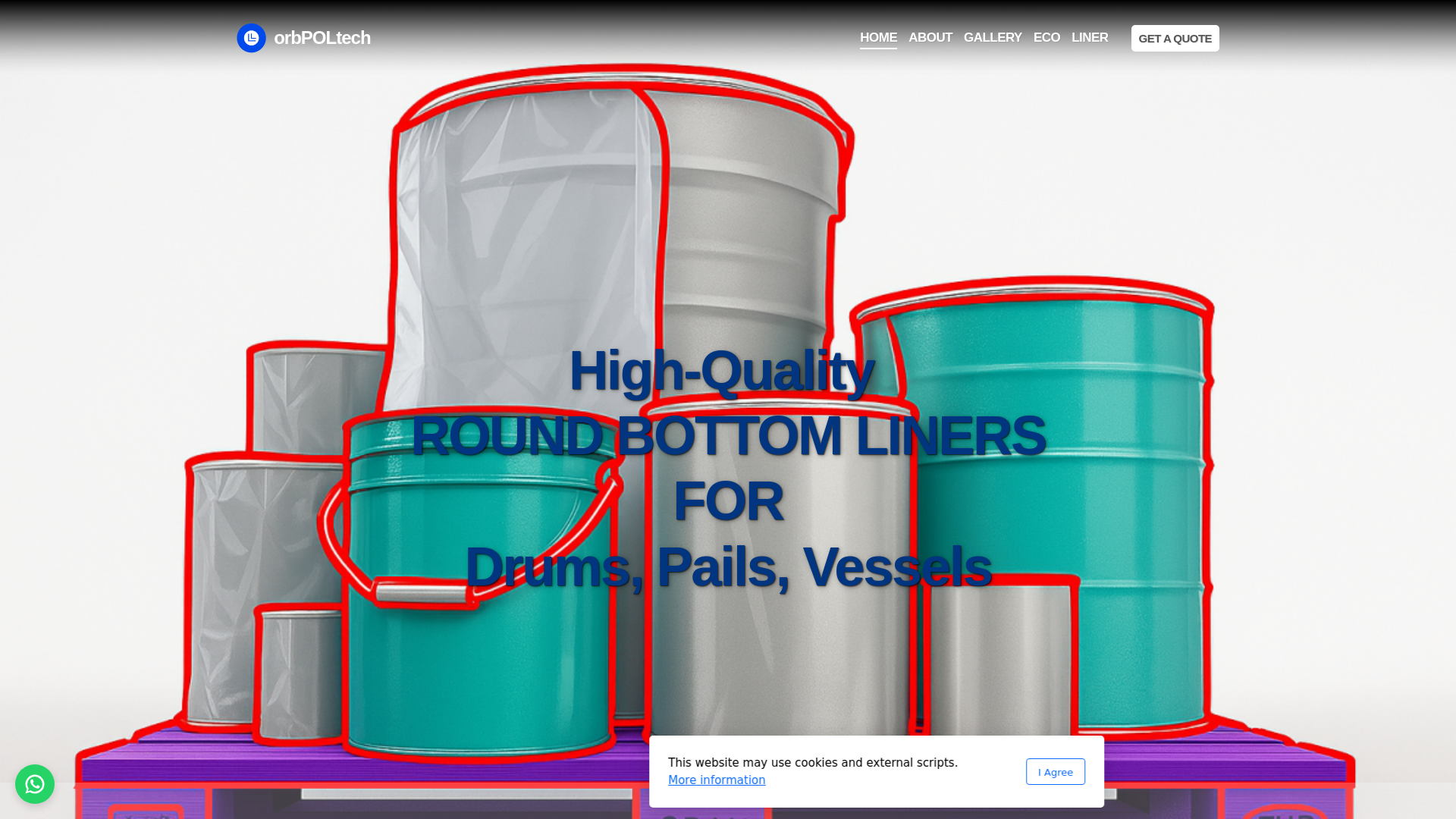 website screenshot of https://orbpoltech.com