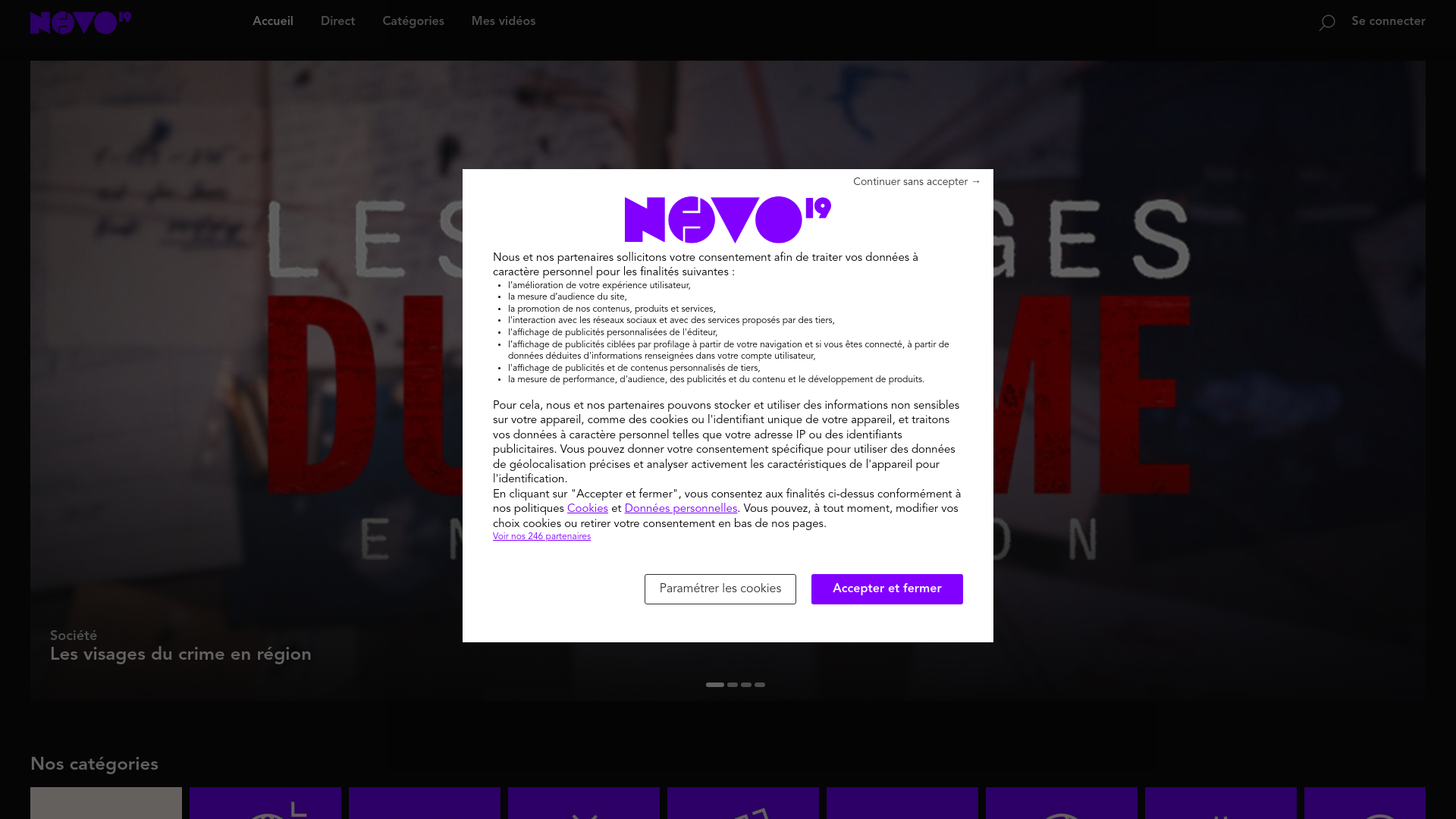 website screenshot of https://tv-ouest-france.info/