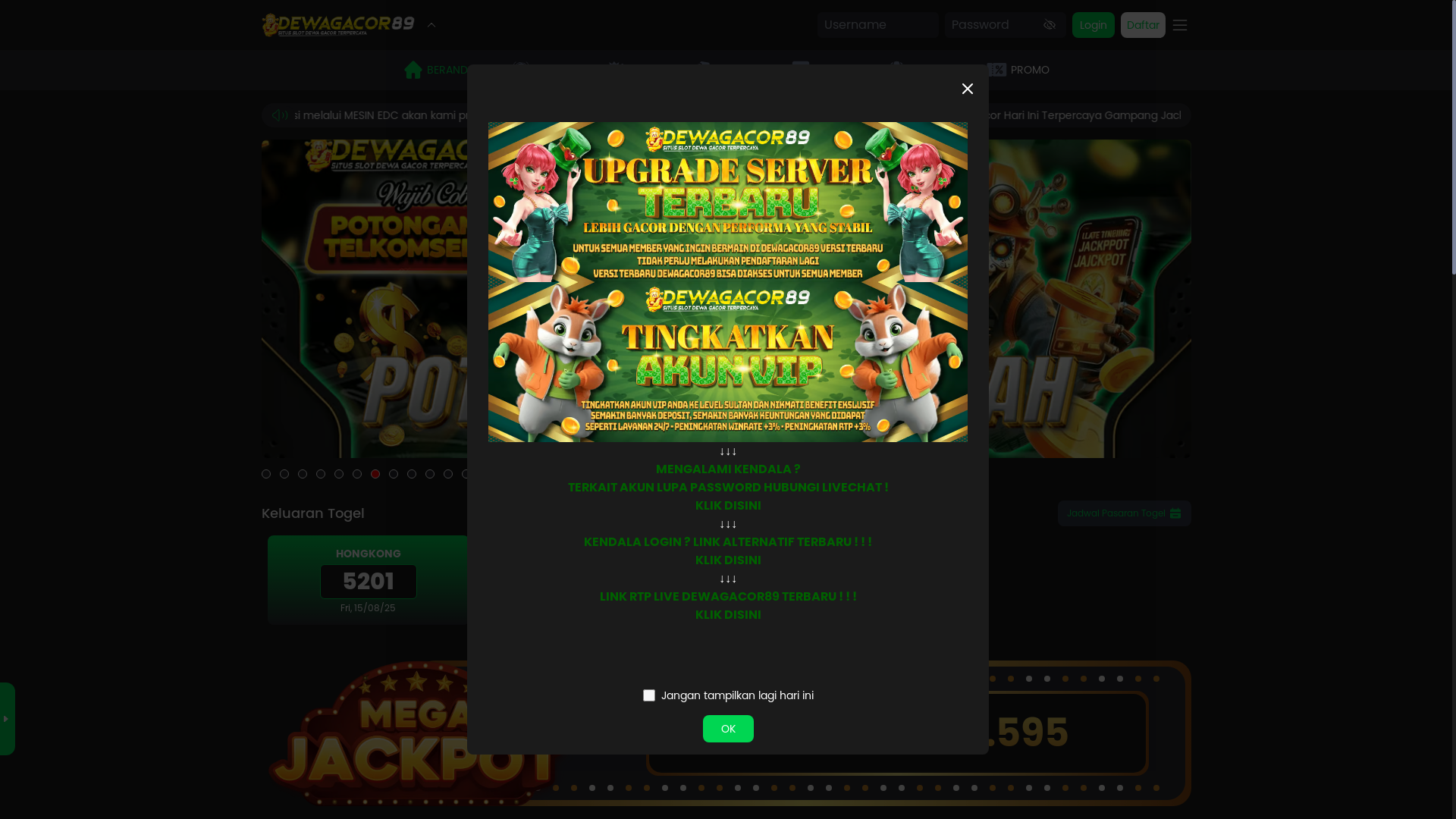 website screenshot of https://ask-dewagacor89.click/