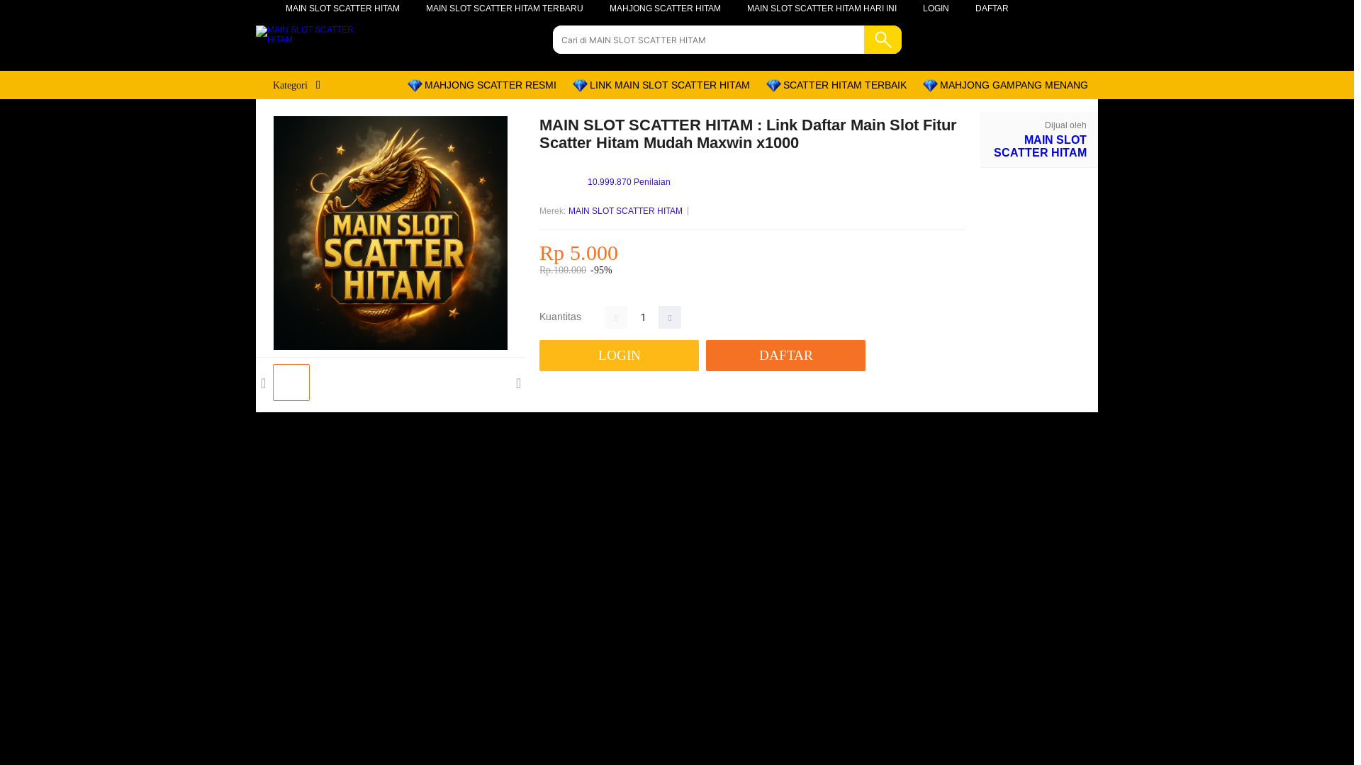 website screenshot of https://mainslotscatterhitam.pages.dev/