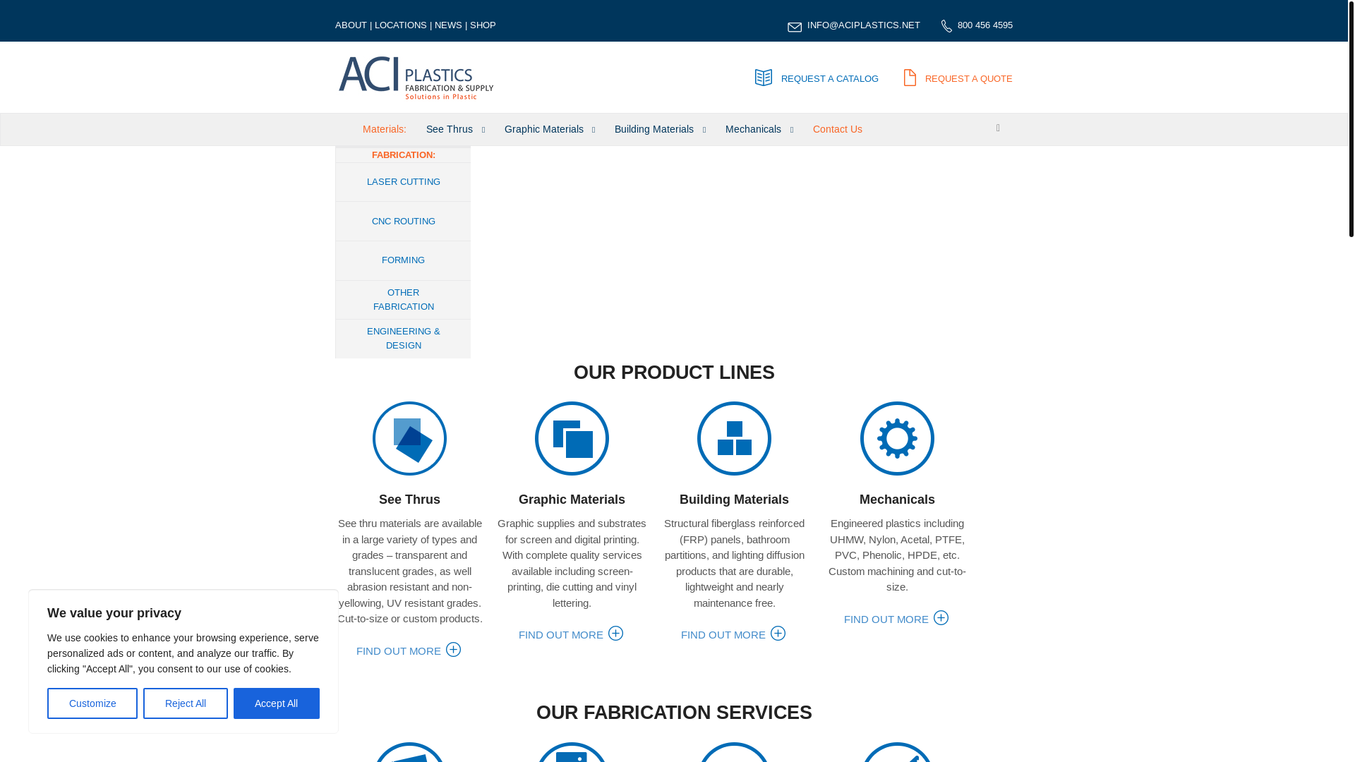 website screenshot of https://aciplasticsbase.com/
