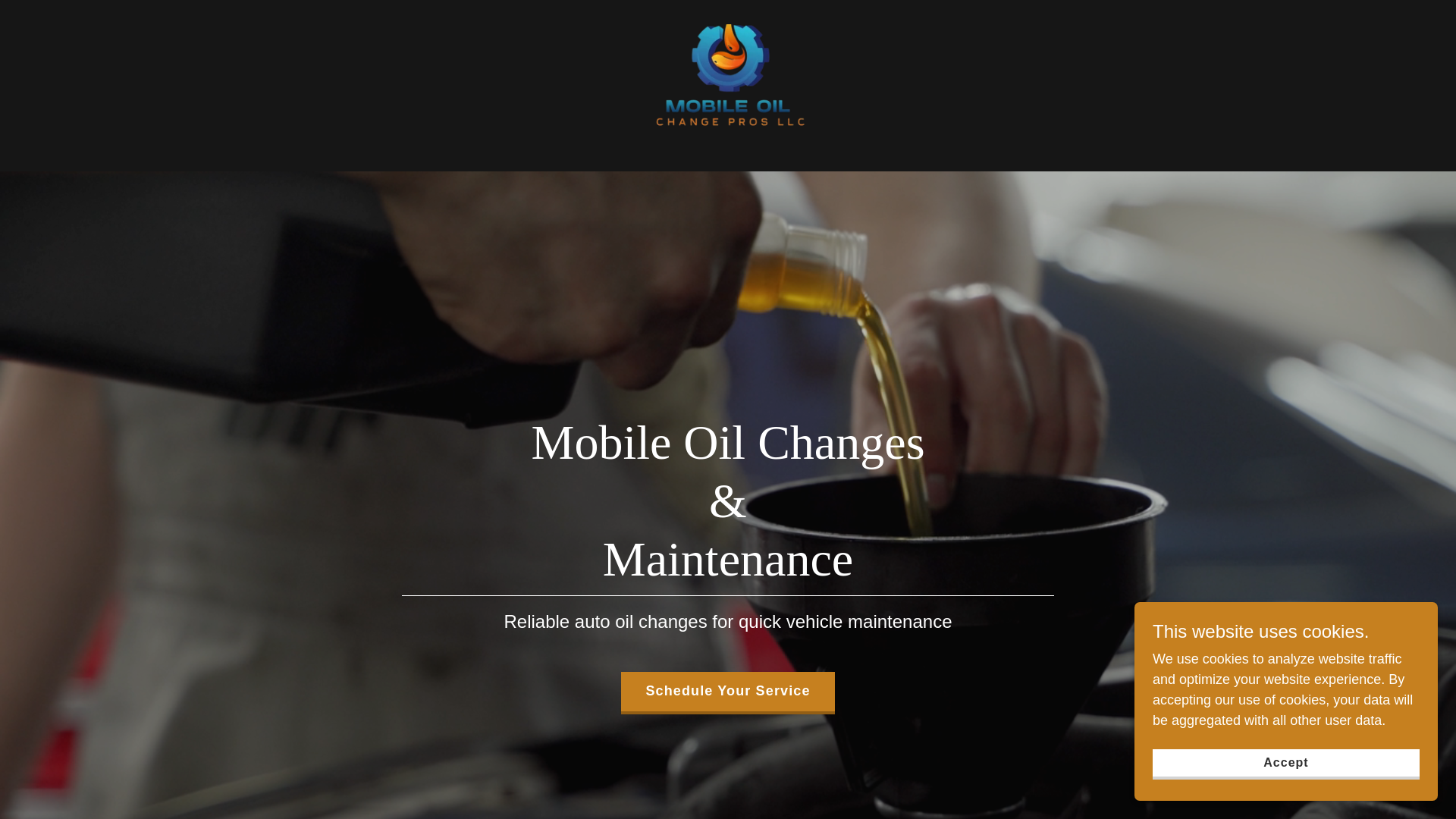 website screenshot of https://mobileoilchangeprosaz.com/