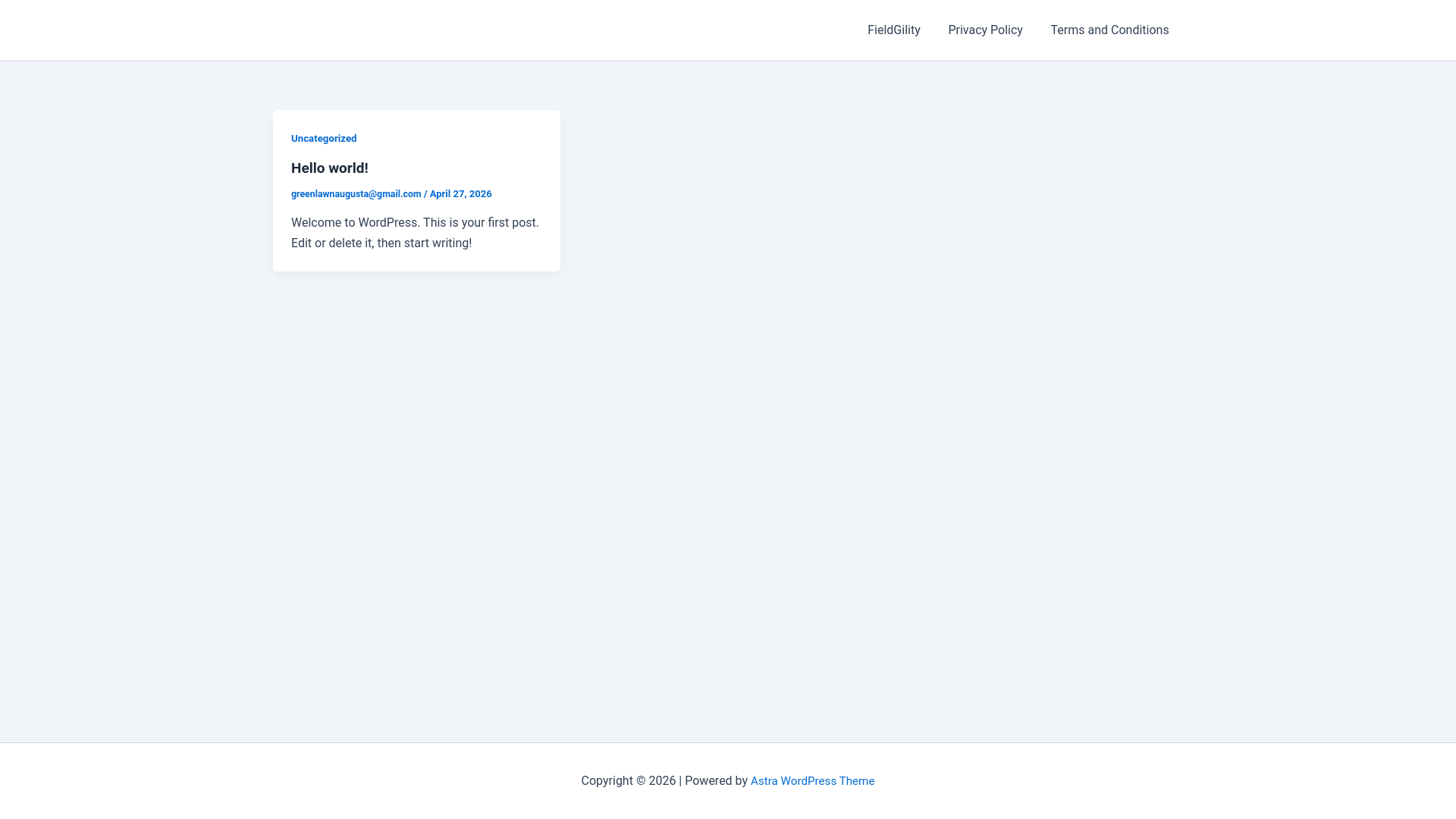website screenshot of https://fieldgility.com/
