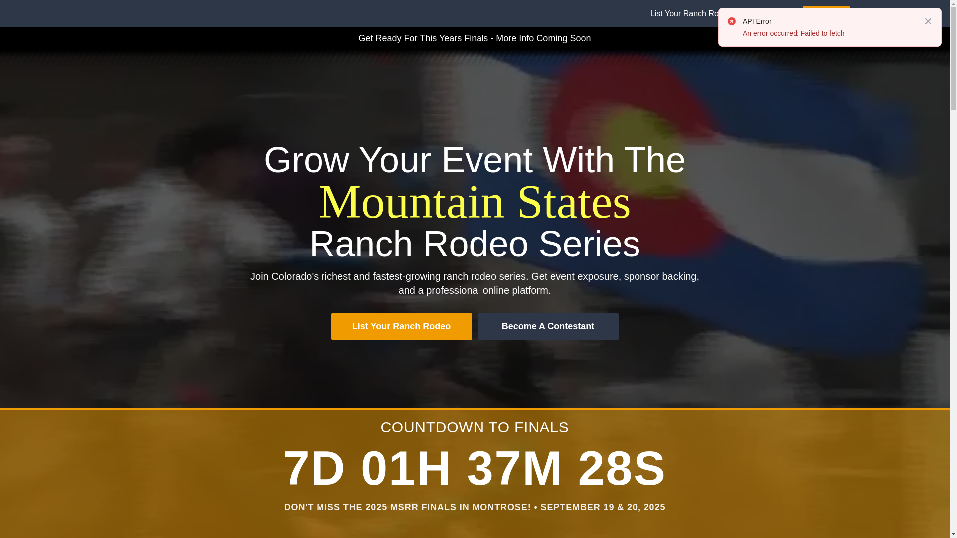 website screenshot of https://mountainstatesranchrodeo-com.pages.dev/