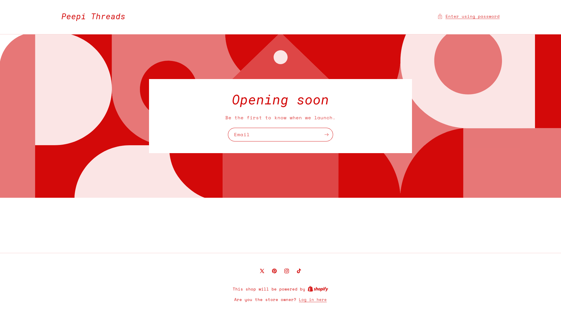 website screenshot of https://peepithreads.nz/