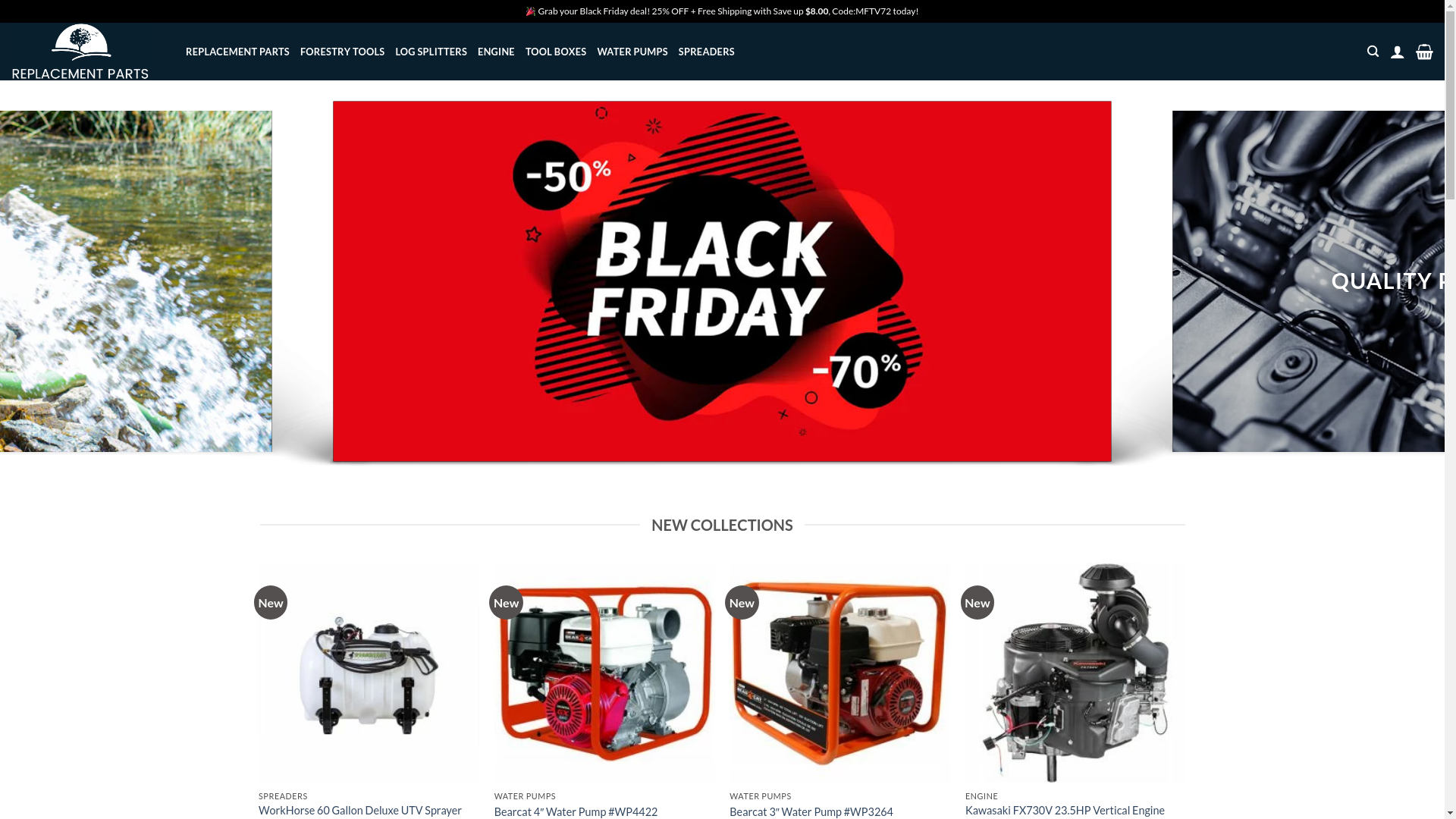 website screenshot of http://replacementpartsus.com/