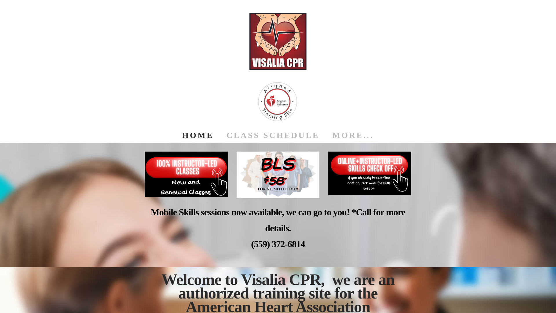 website screenshot of https://cprvisalia.net/