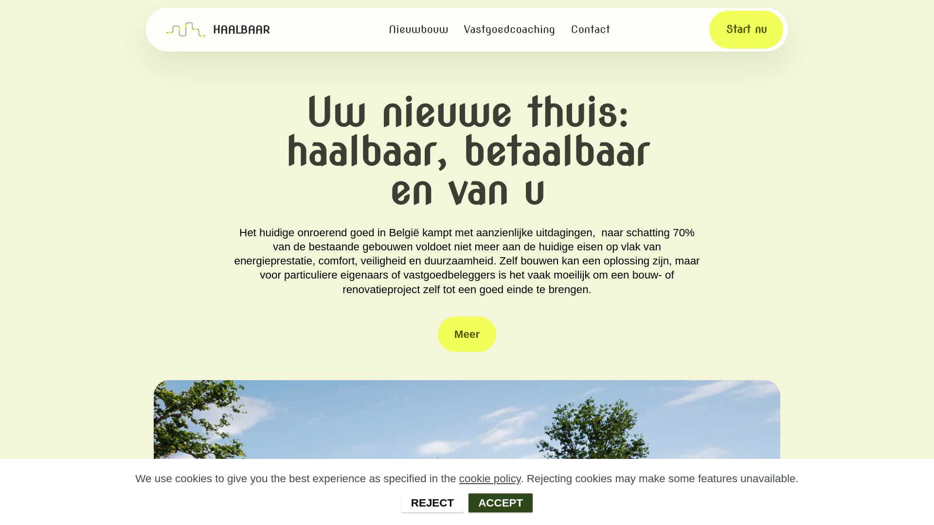 website screenshot of https://haalbaar.be/