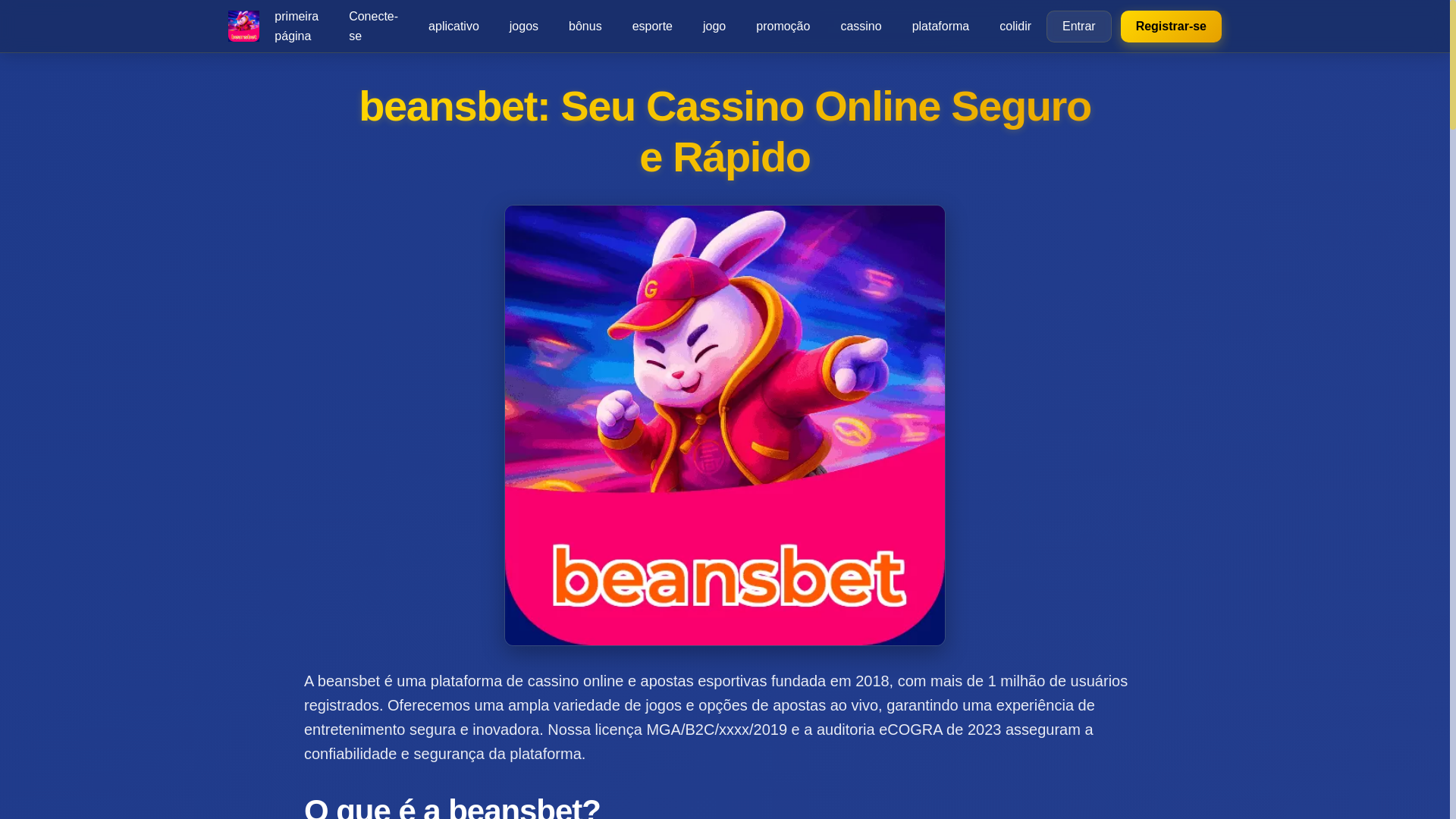 website screenshot of https://beansbetc.com/