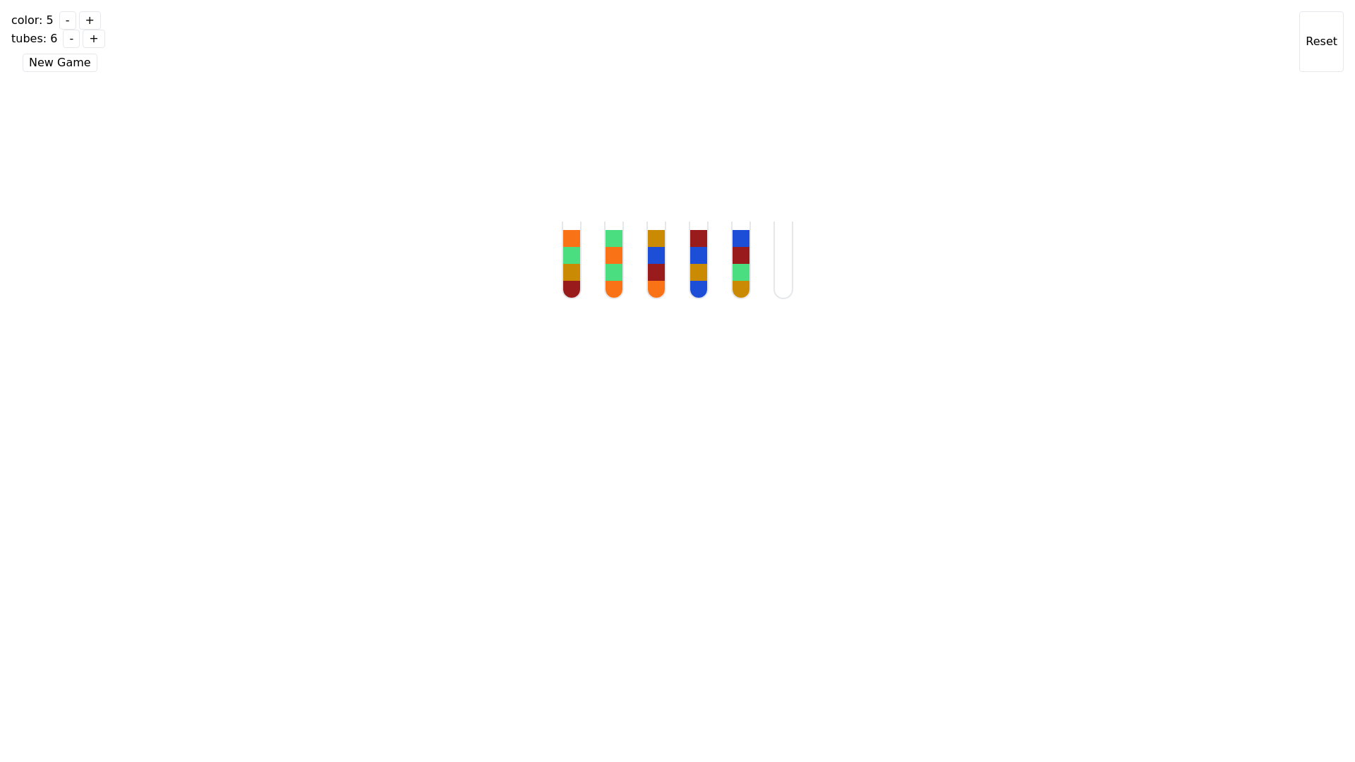 website screenshot of https://water-sort-game.pages.dev/