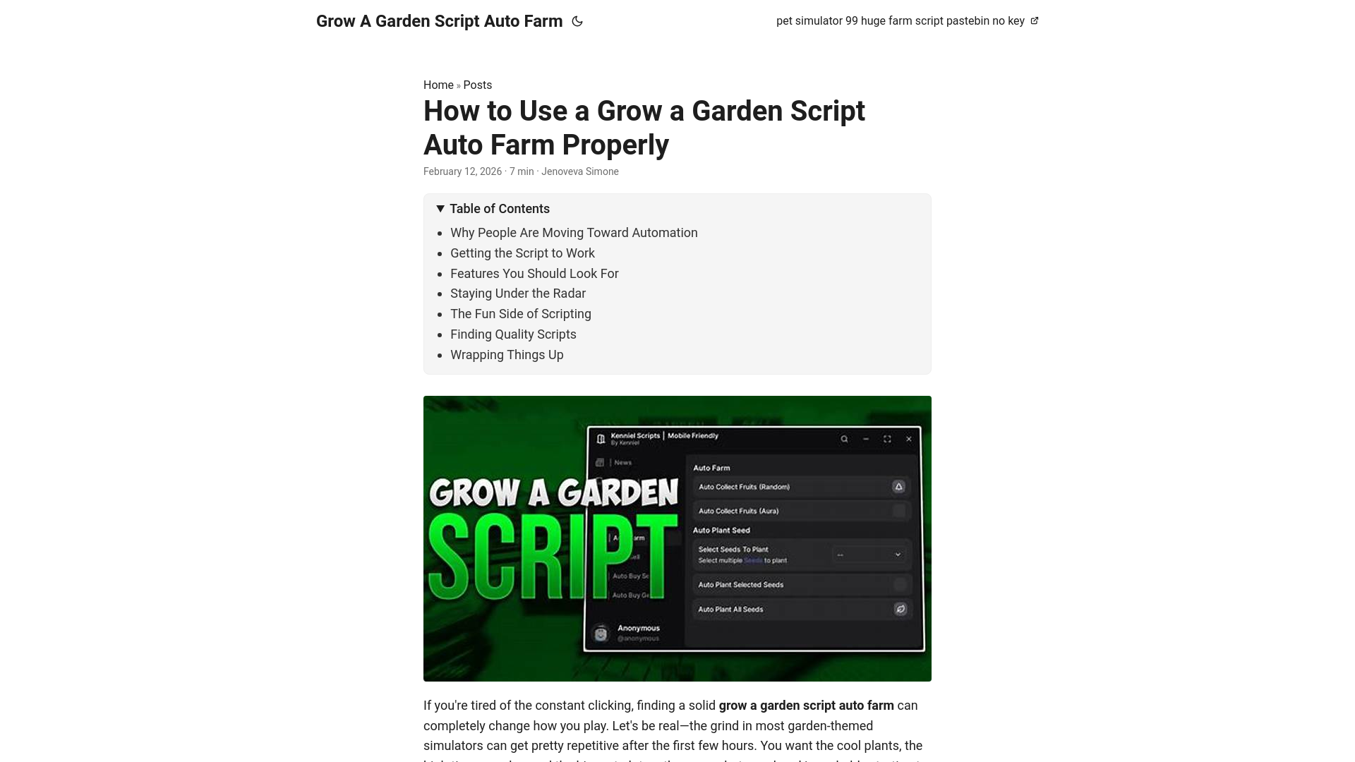 website screenshot of https://grow-a-garden-script-auto-farm.pages.dev/