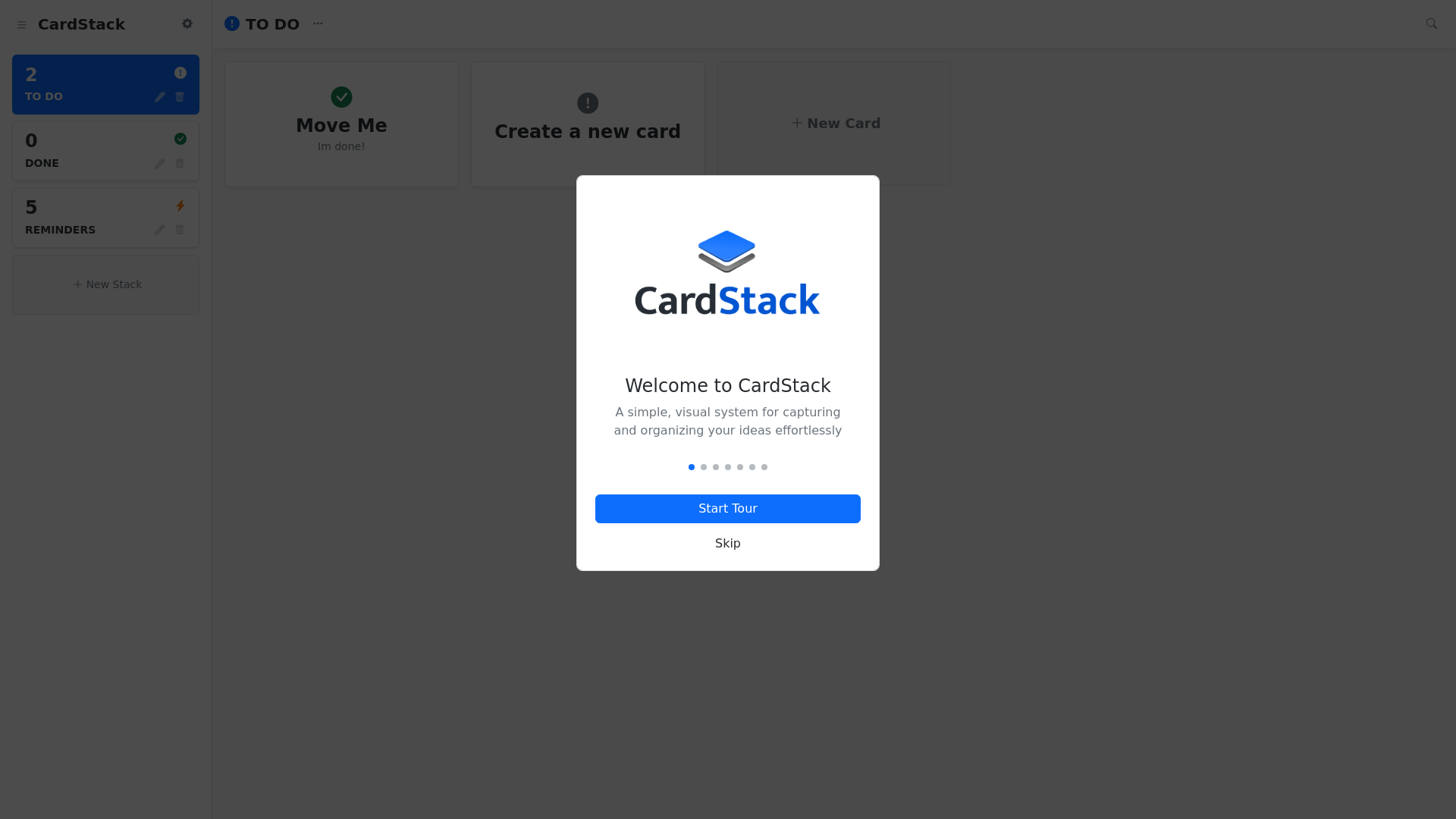 website screenshot of https://cardstack.cc/