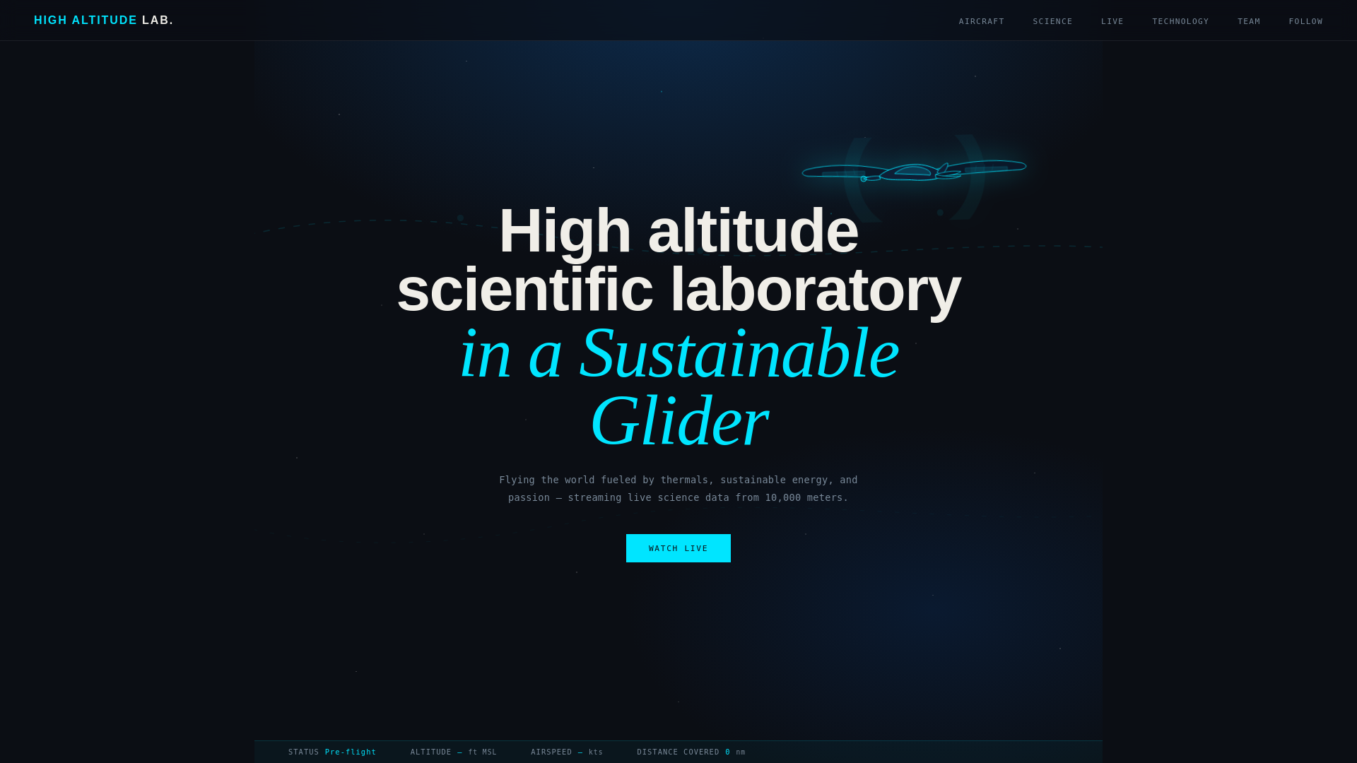 website screenshot of https://highaltitudelab.com/