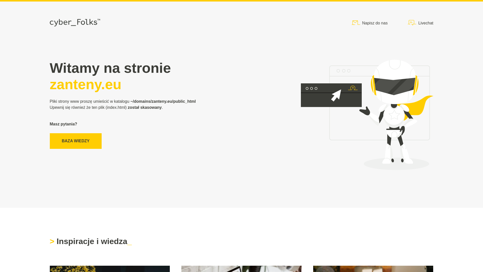 website screenshot of https://zanteny.eu/