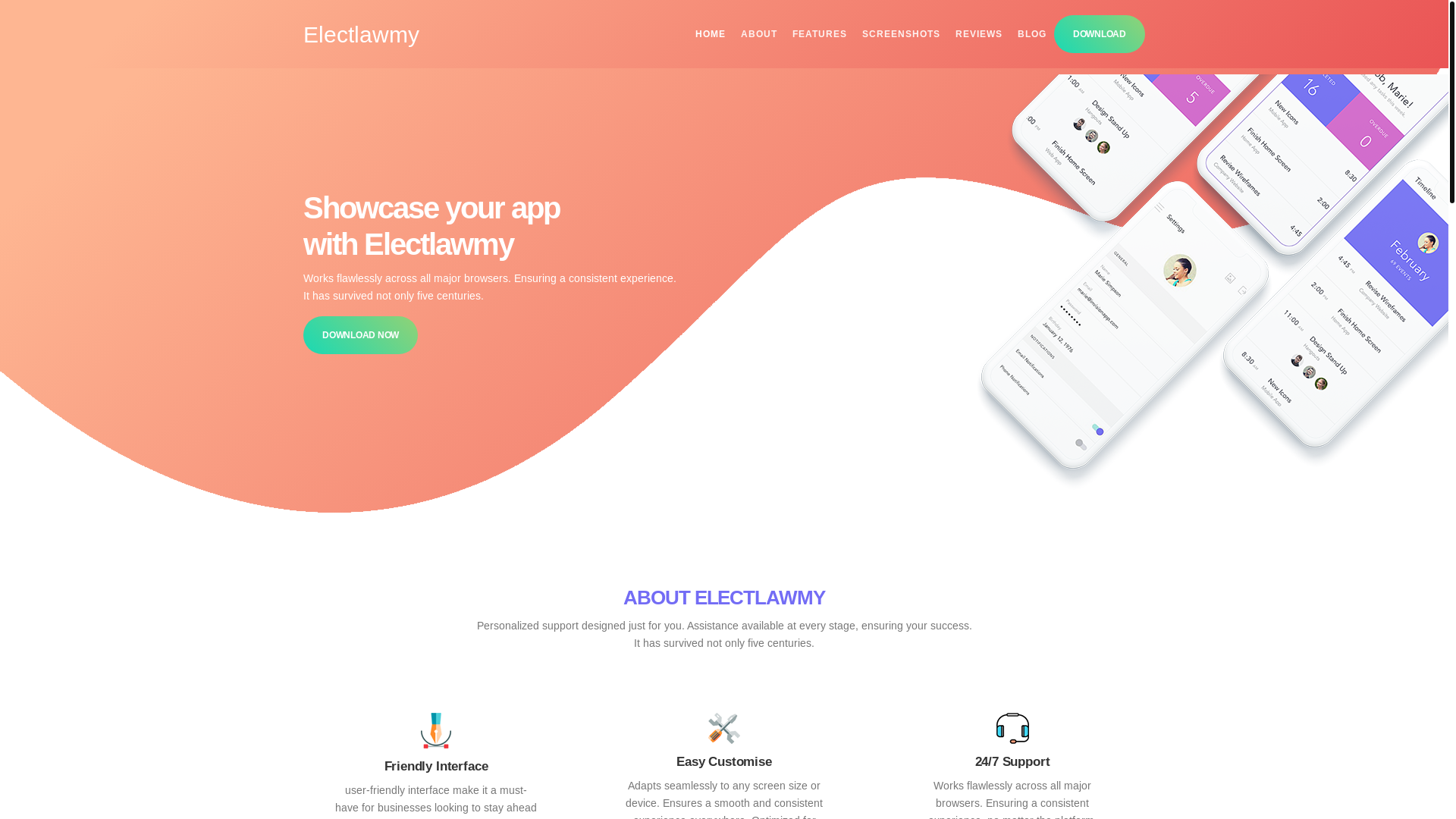 website screenshot of https://electlaw.my.id/