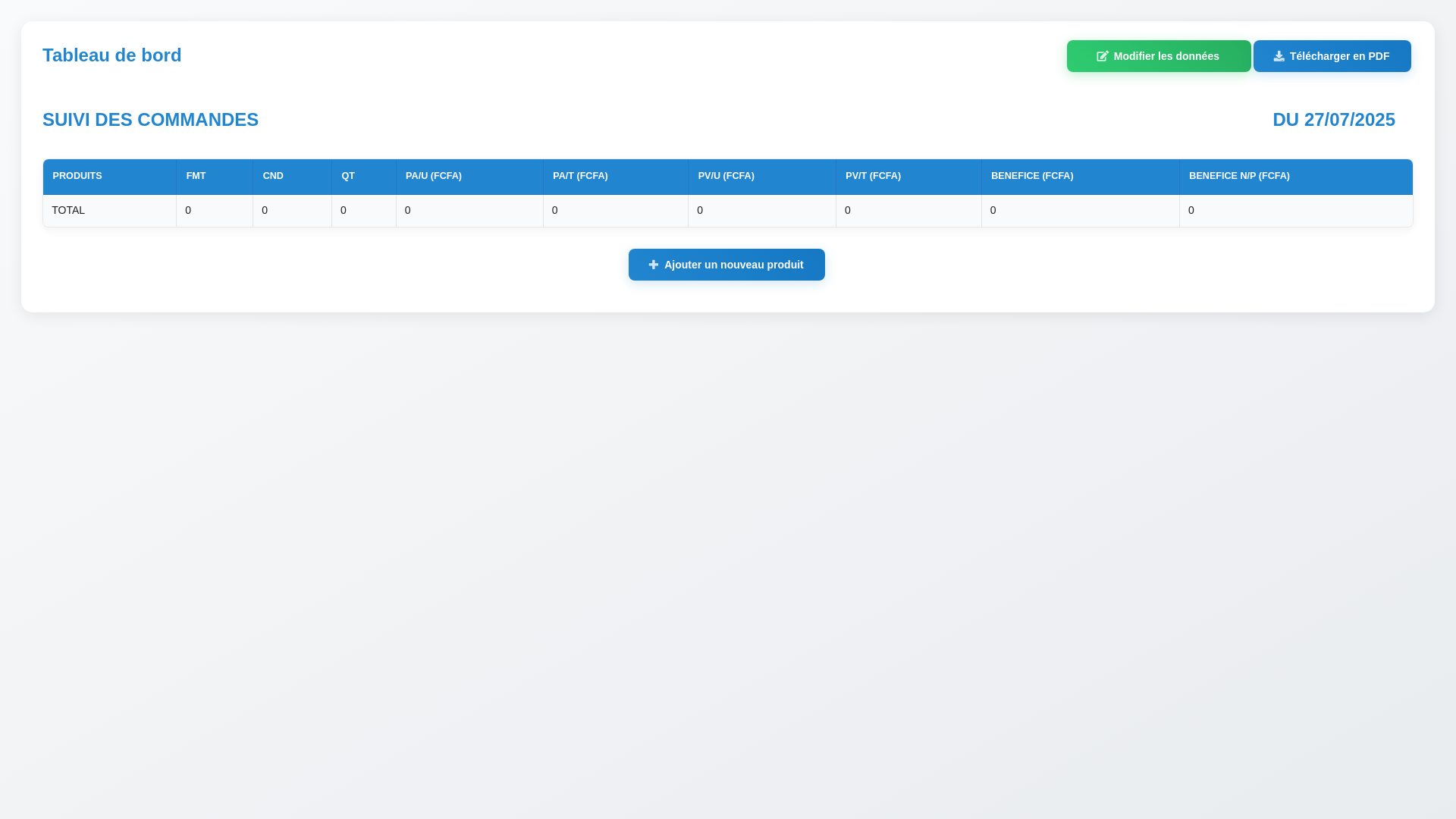 website screenshot of https://suivie-commandes.pages.dev/