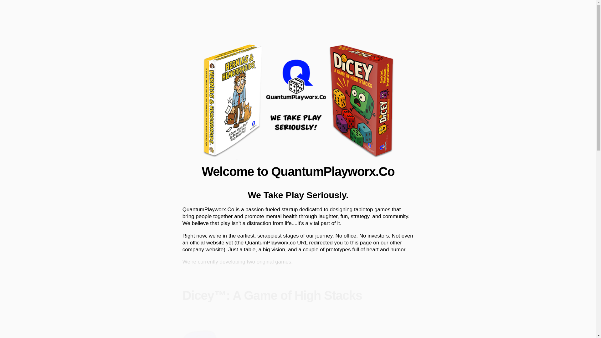 website screenshot of https://quantumplayworx.co/