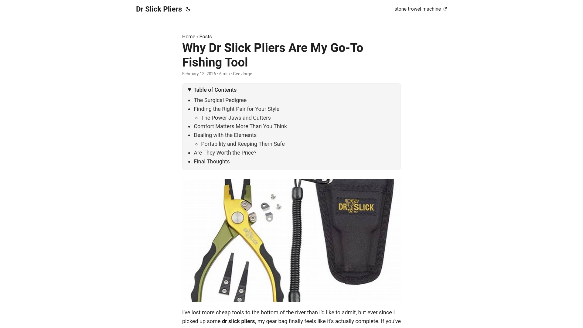 website screenshot of https://dr-slick-pliers.pages.dev/