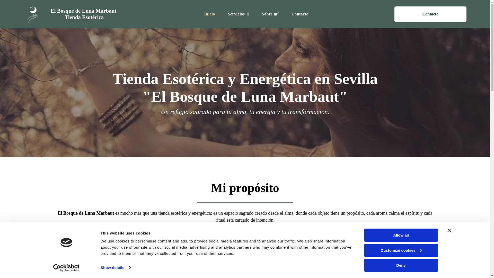 website screenshot of https://elbosquedelunamarbaut.es/