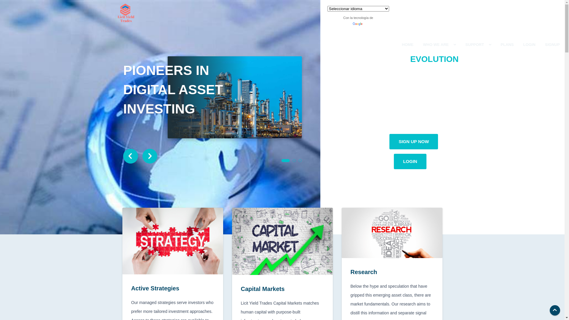 website screenshot of https://licityieldtrades.com/