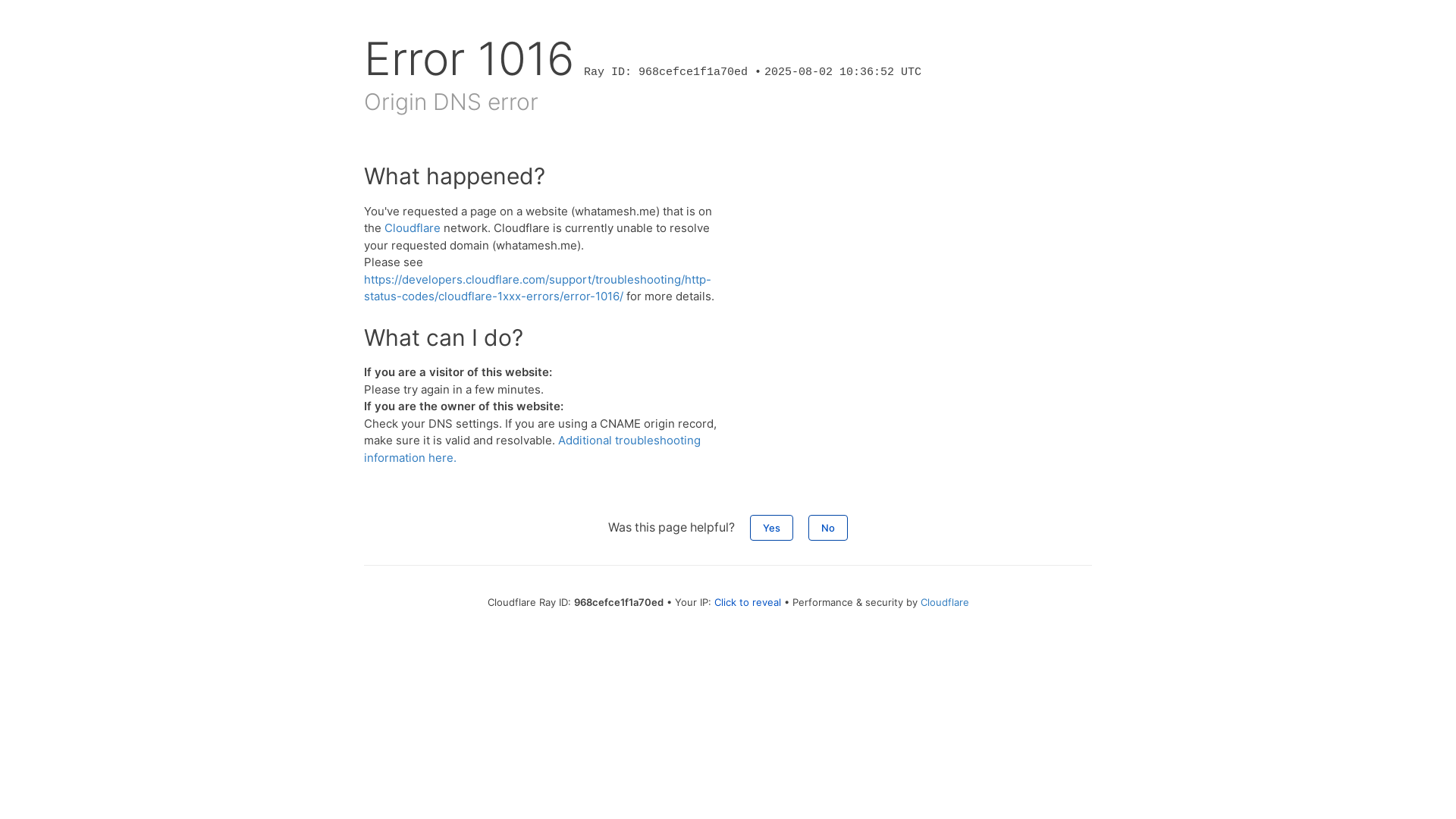 website screenshot of https://whatamesh.me/
