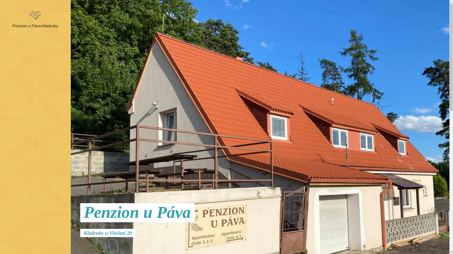website screenshot of https://penzionubytovaniupava.cz/