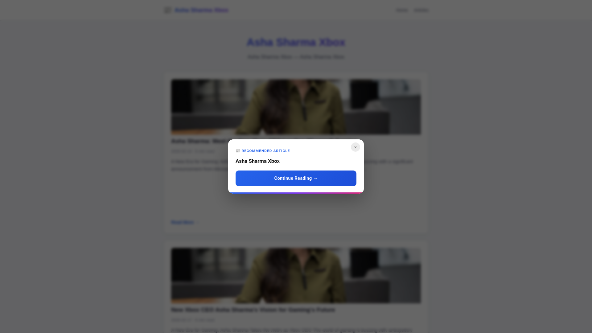 website screenshot of https://asha-sharma-xbox.pages.dev/