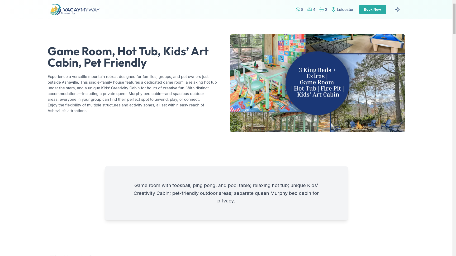 website screenshot of https://appalachiangame.house/