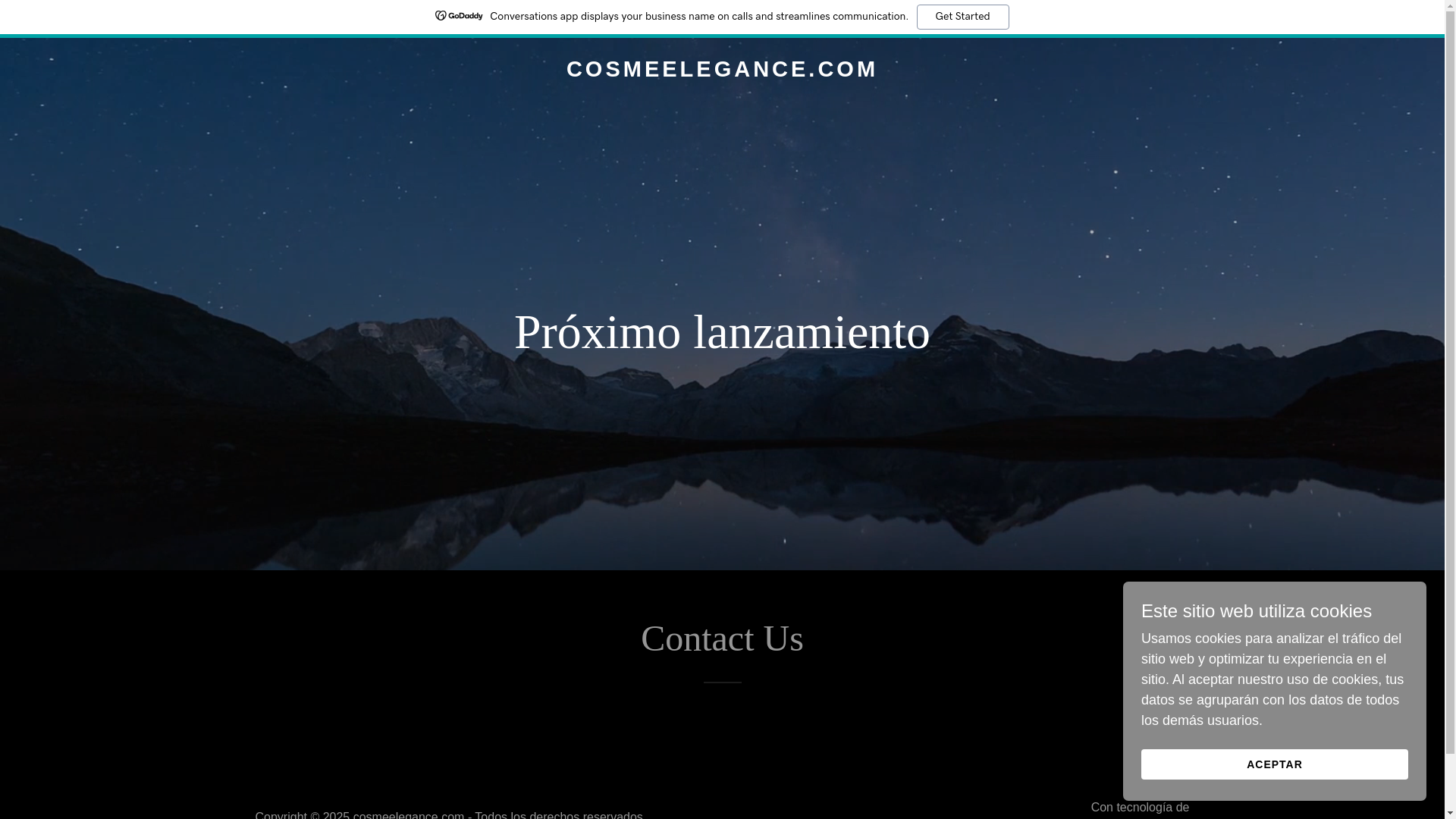 website screenshot of https://cosmeelegance.com/