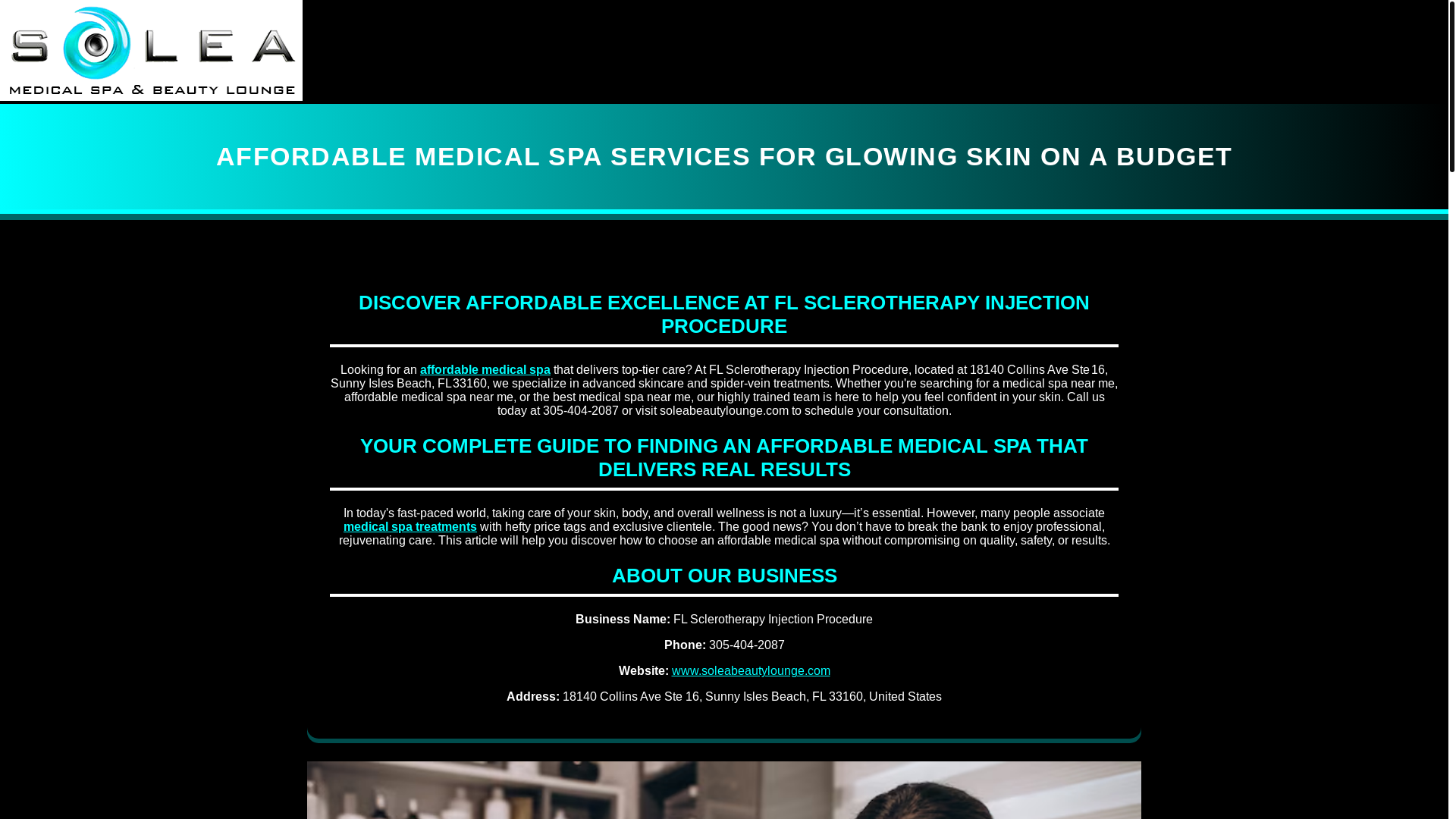 website screenshot of https://affordablemedicalspaservicesforglowingskinonabudget.pages.dev/