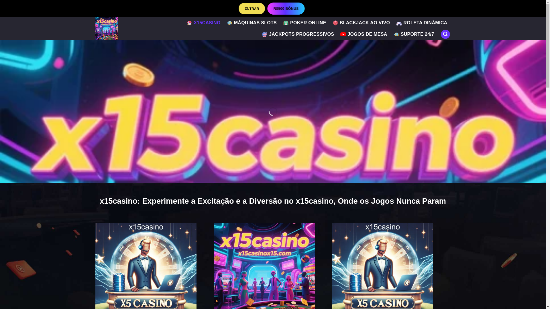 website screenshot of https://x15casinox15.com/