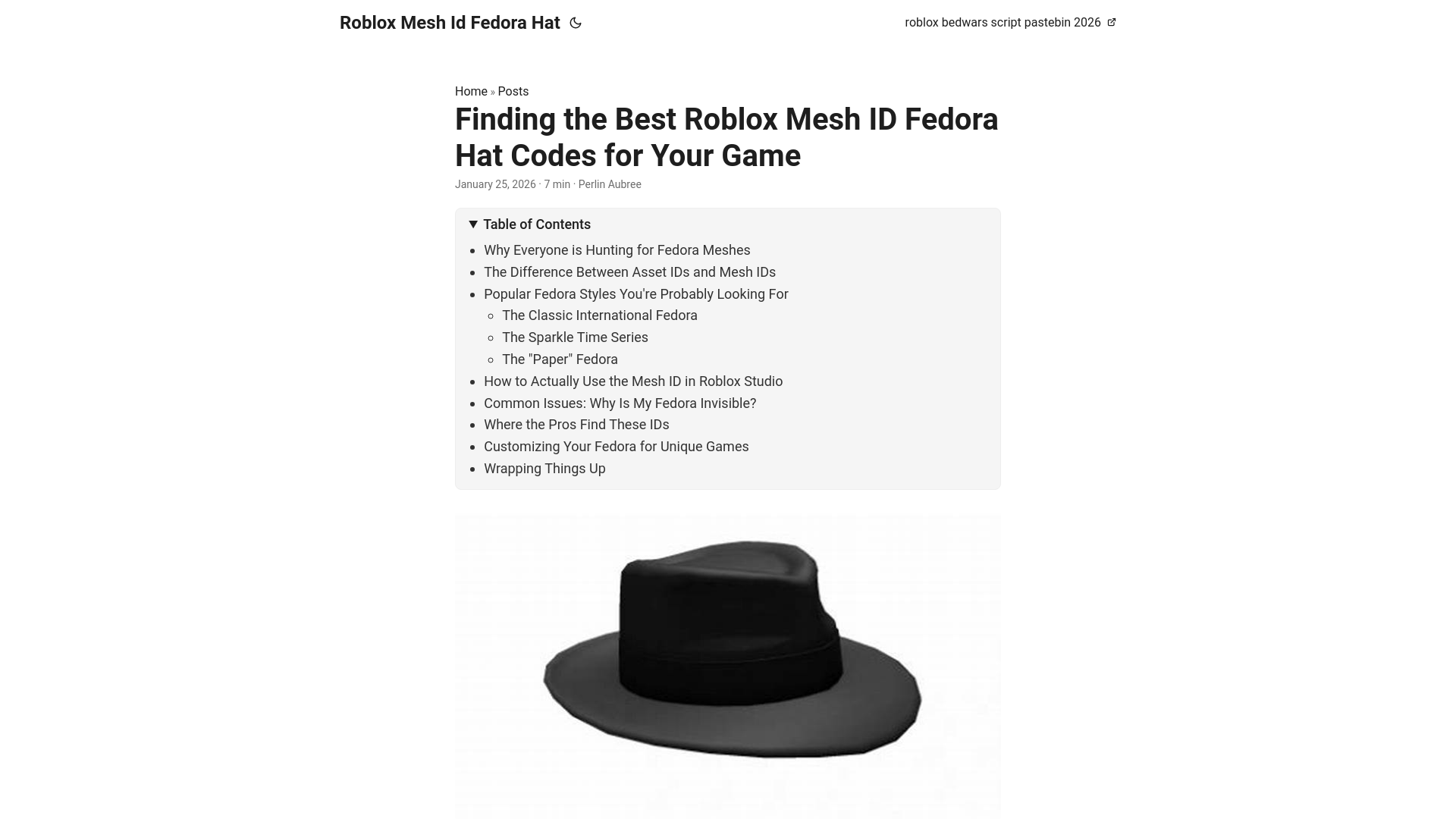 website screenshot of https://robloxmeshidfedorahat.pages.dev/