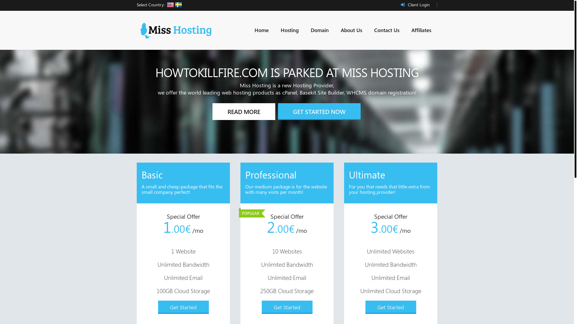 website screenshot of https://howtokillfire.com/