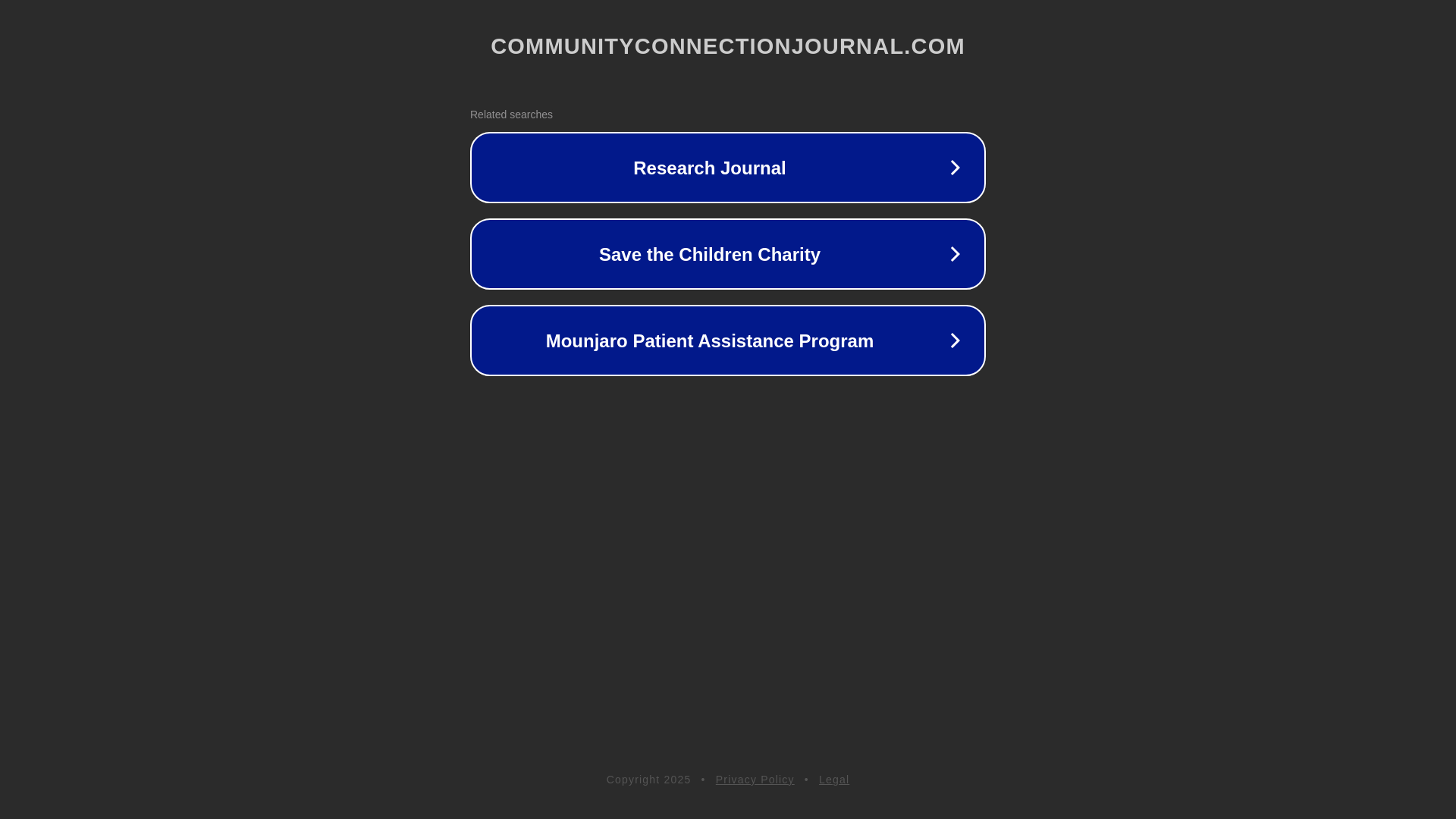 website screenshot of https://communityconnectionjournal.com/