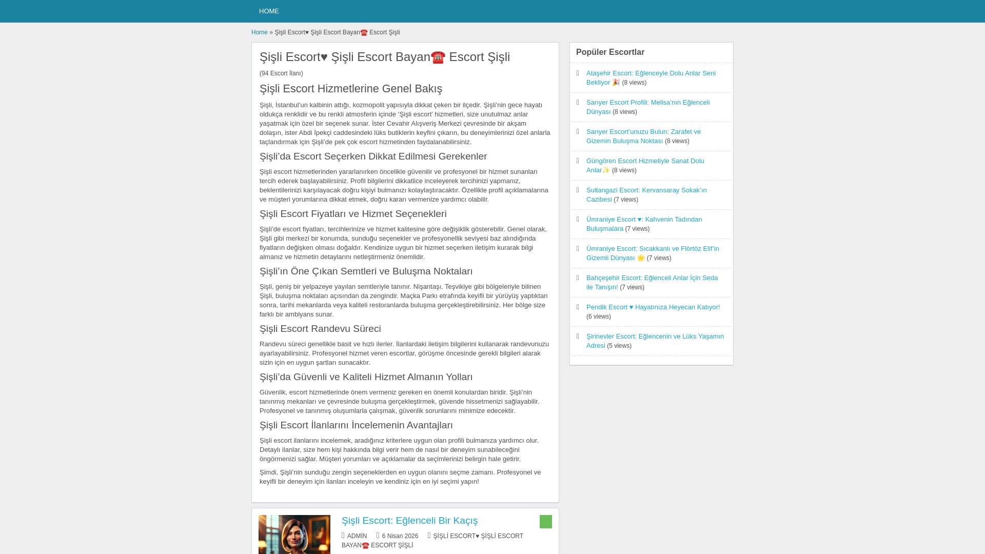 website screenshot of https://sisliescort2.website/