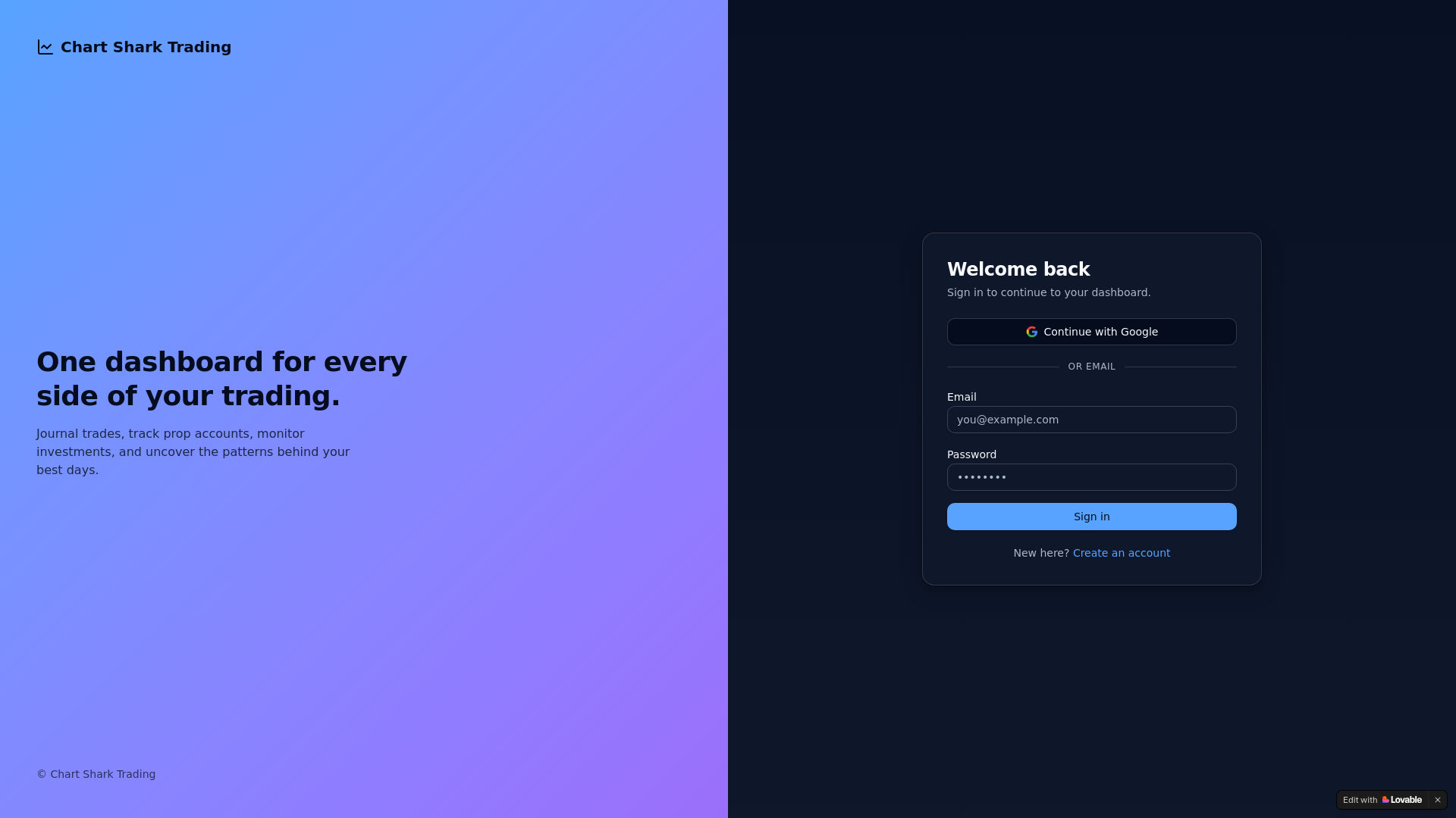 website screenshot of https://twtdashboard.com/