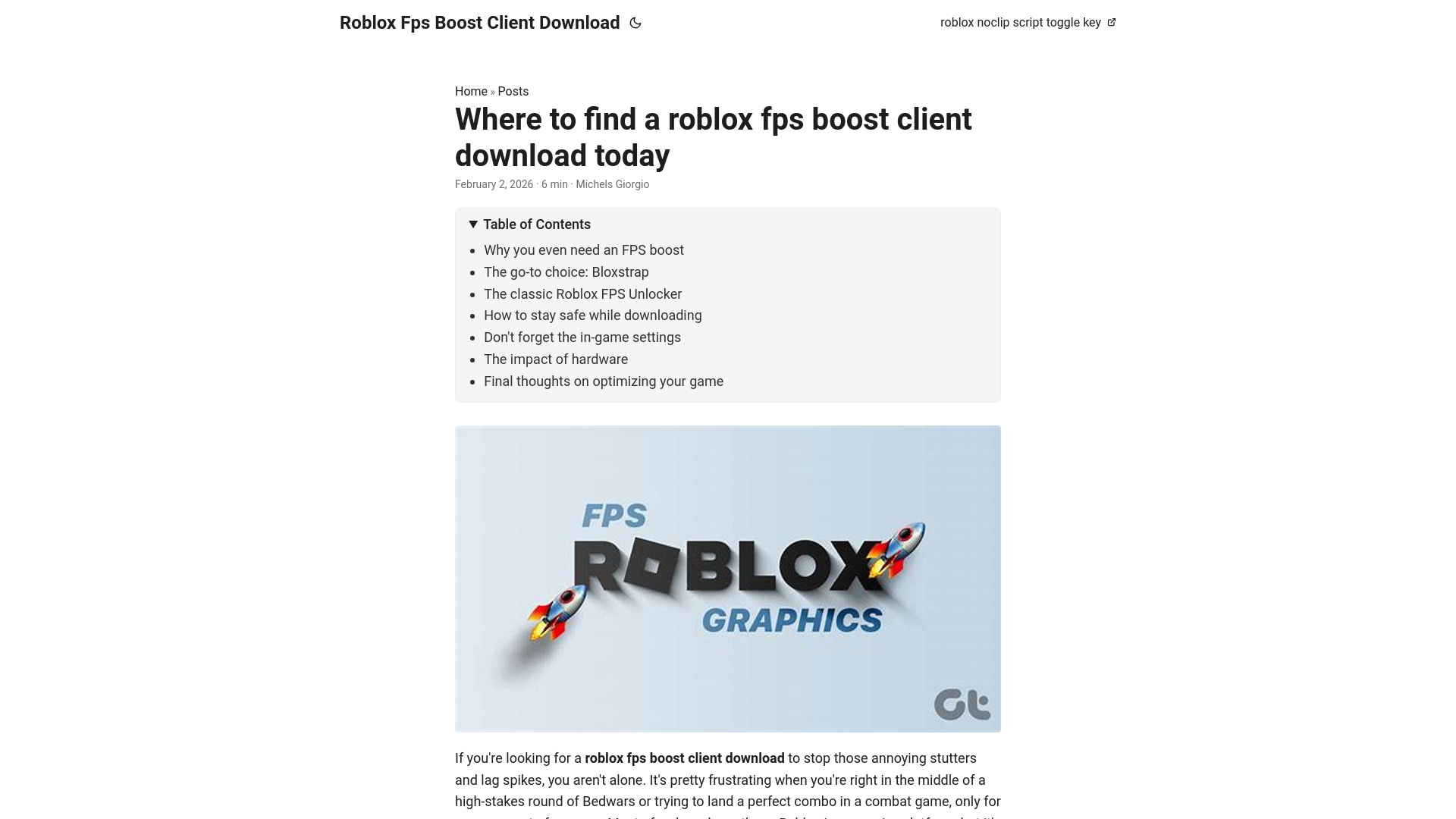 website screenshot of https://roblox-fps-boost-client-download.pages.dev/