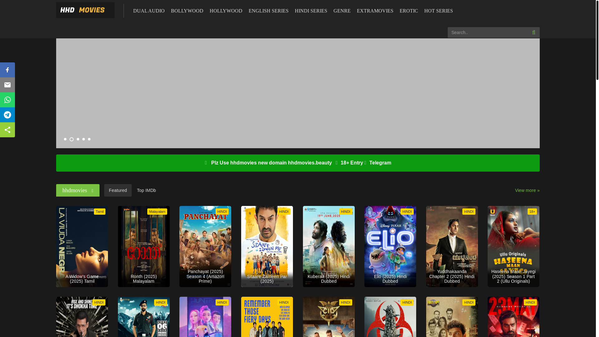 website screenshot of https://hhdmovies.beauty/