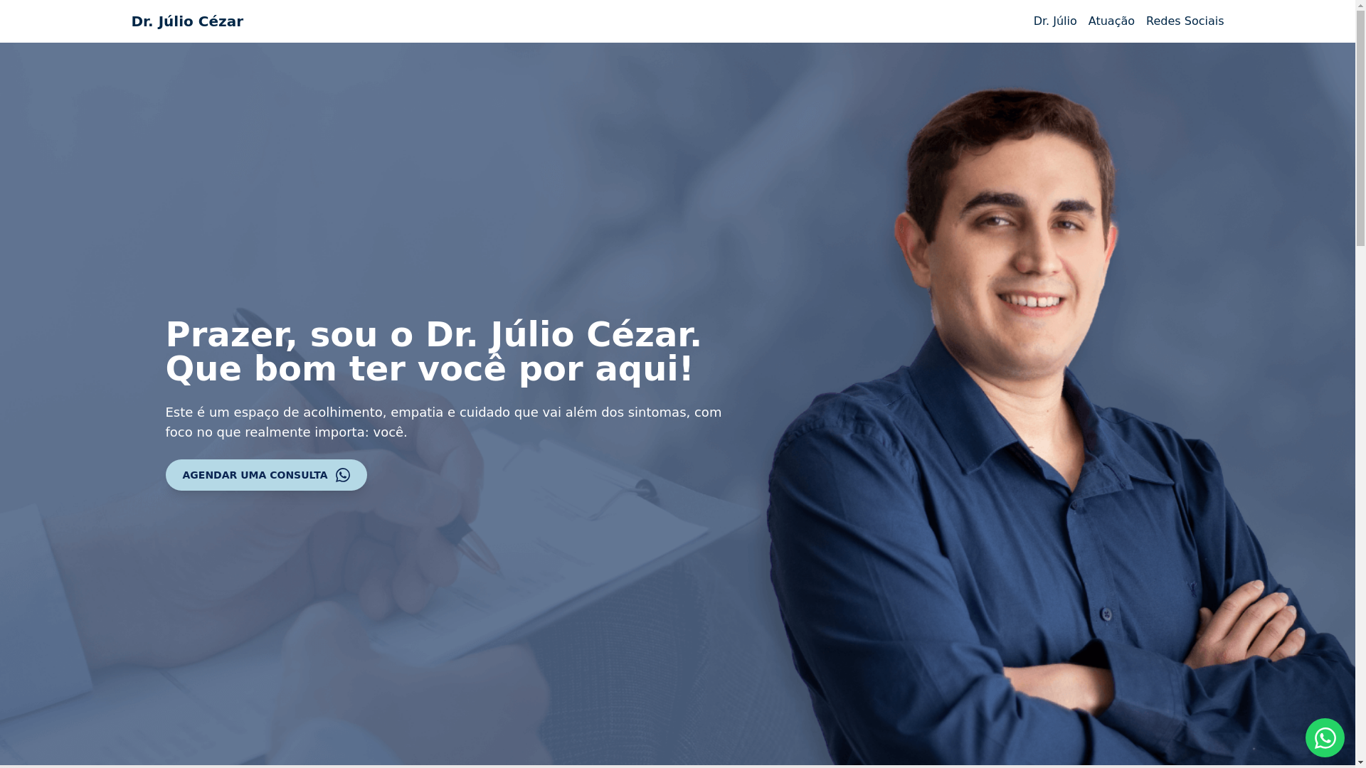 website screenshot of https://drjuliocezar.com.br/