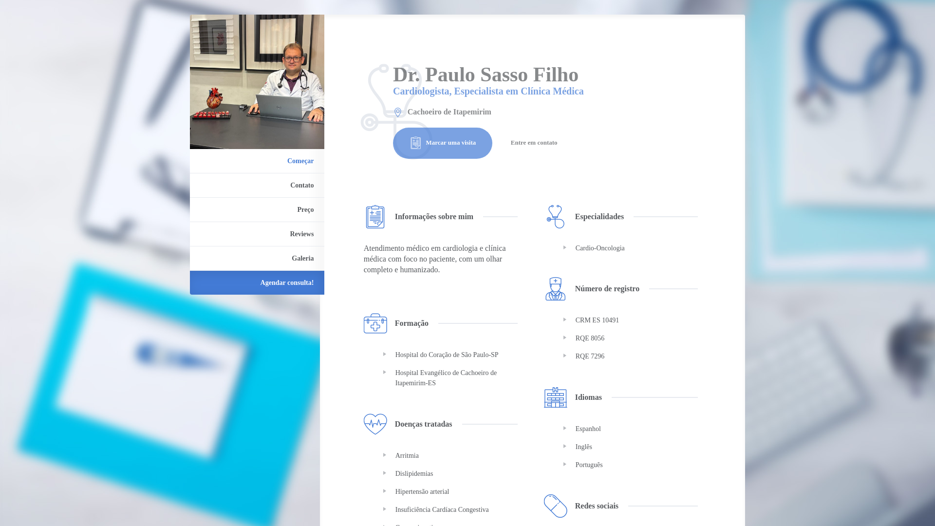 website screenshot of https://drpaulosassofilho.com/
