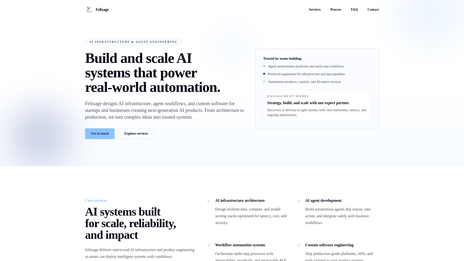 website screenshot of https://felixage.com/