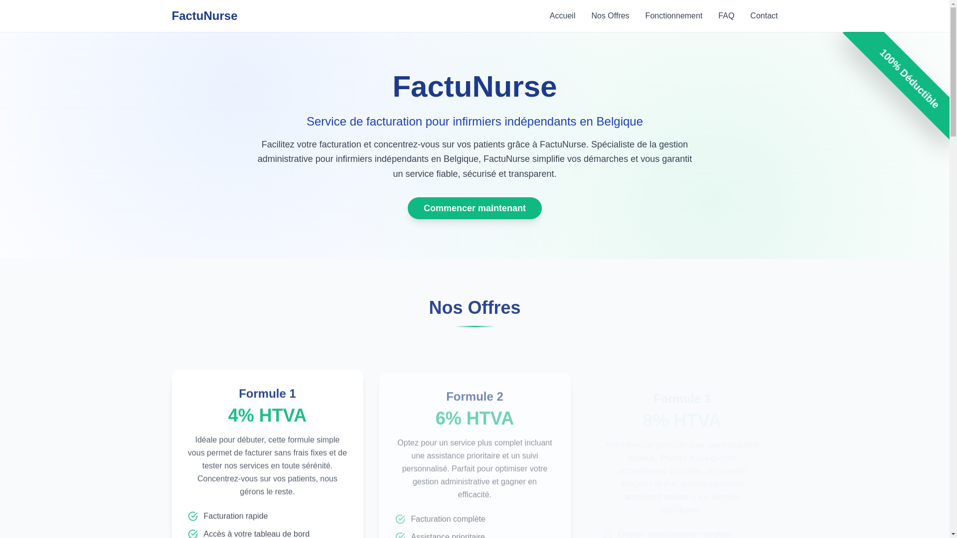 website screenshot of https://factunurse.com/